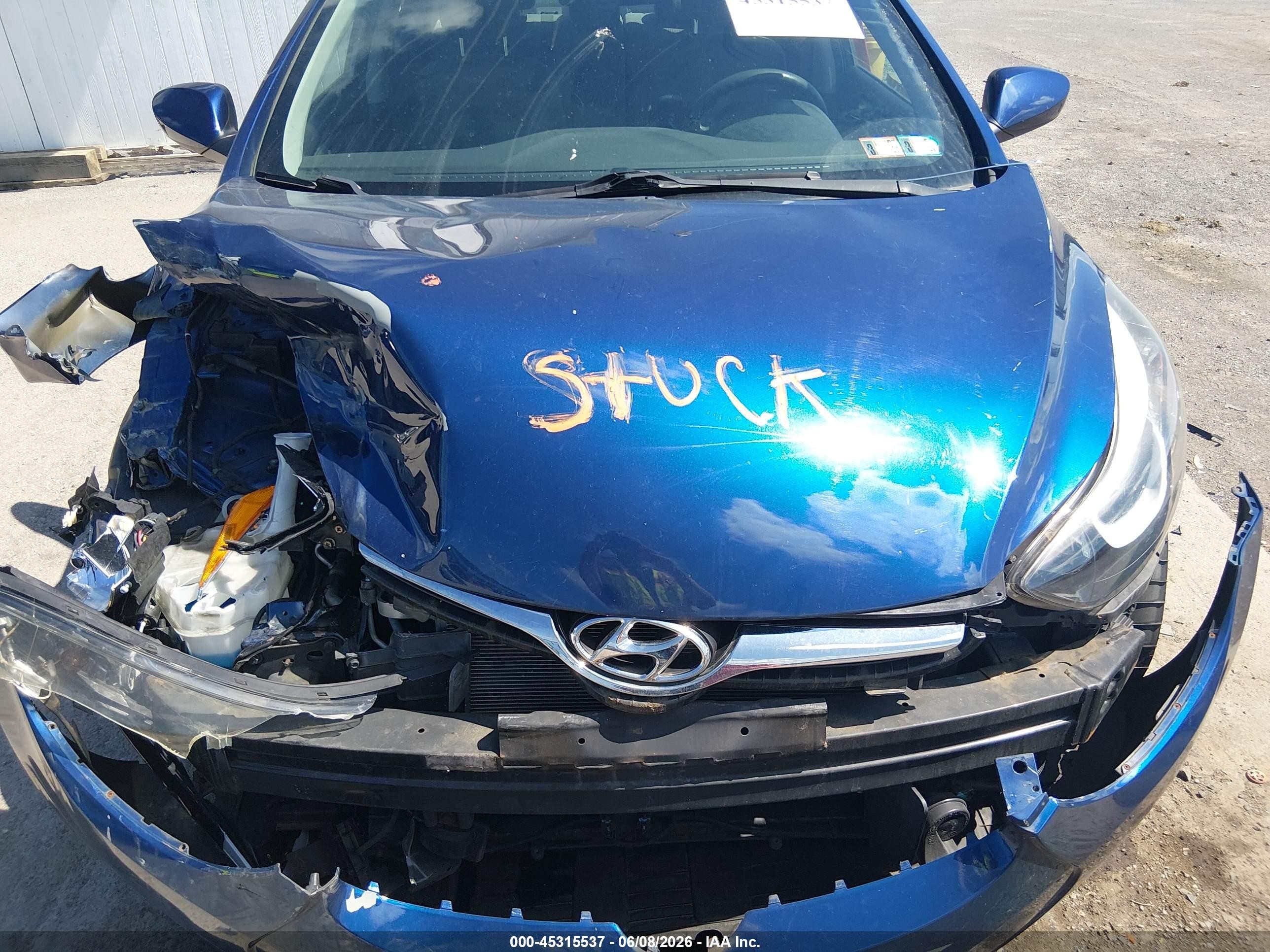 2015 Hyundai Elantra Se Blue vin: 5NPDH4AE1FH587056