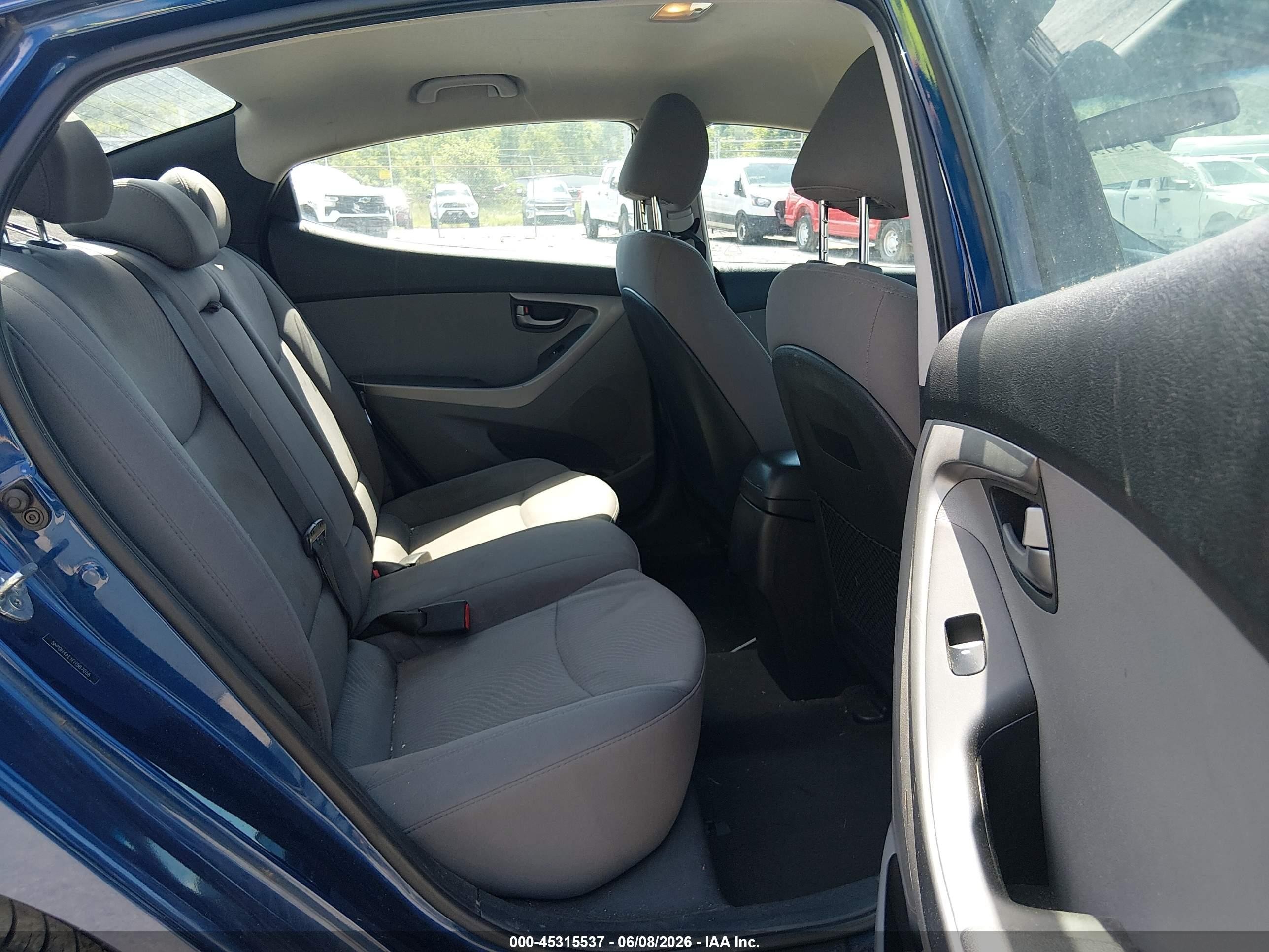 2015 Hyundai Elantra Se Blue vin: 5NPDH4AE1FH587056
