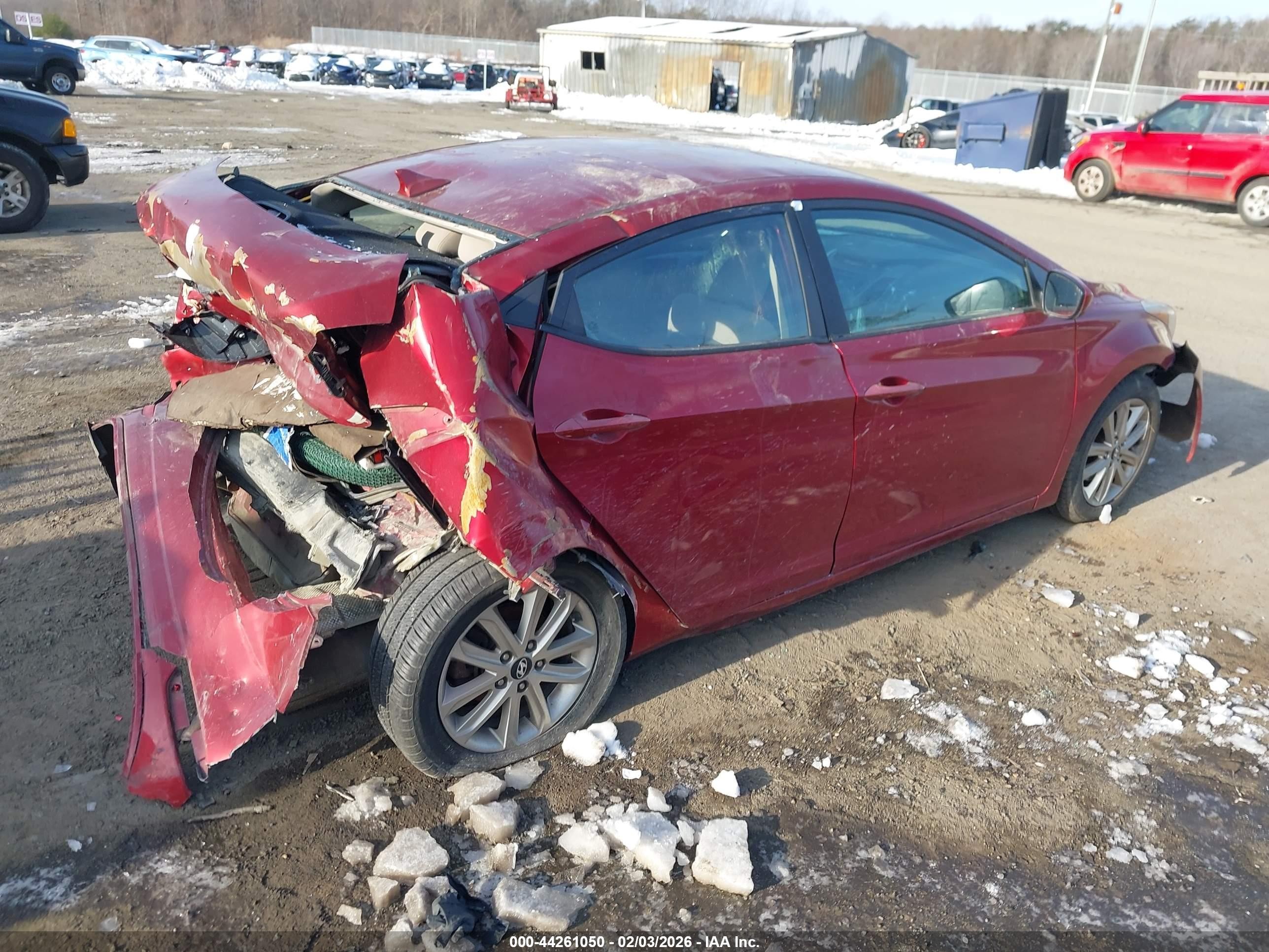 2015 Hyundai Elantra Se Burgundy vin: 5NPDH4AE1FH589065
