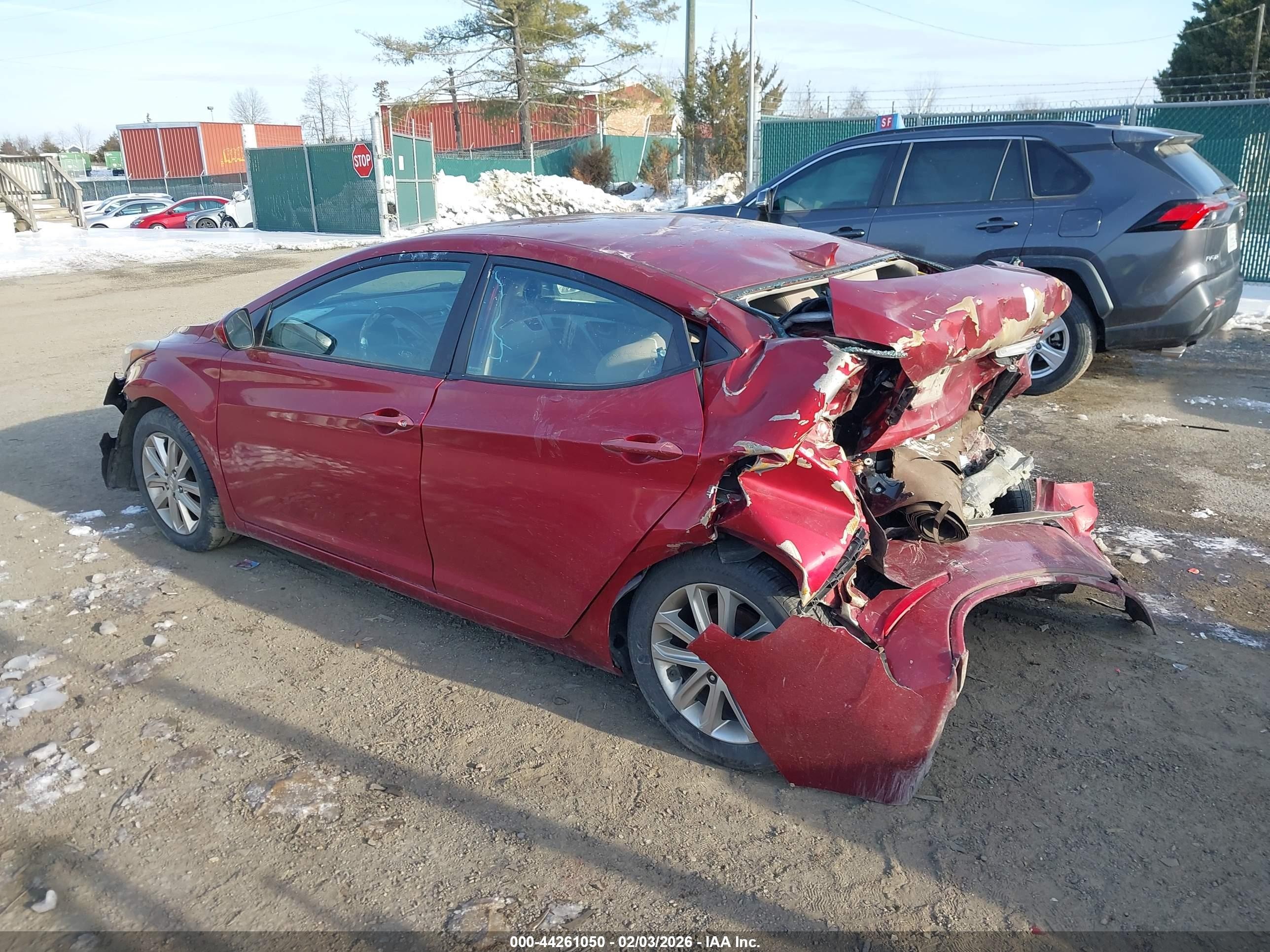 2015 Hyundai Elantra Se Burgundy vin: 5NPDH4AE1FH589065