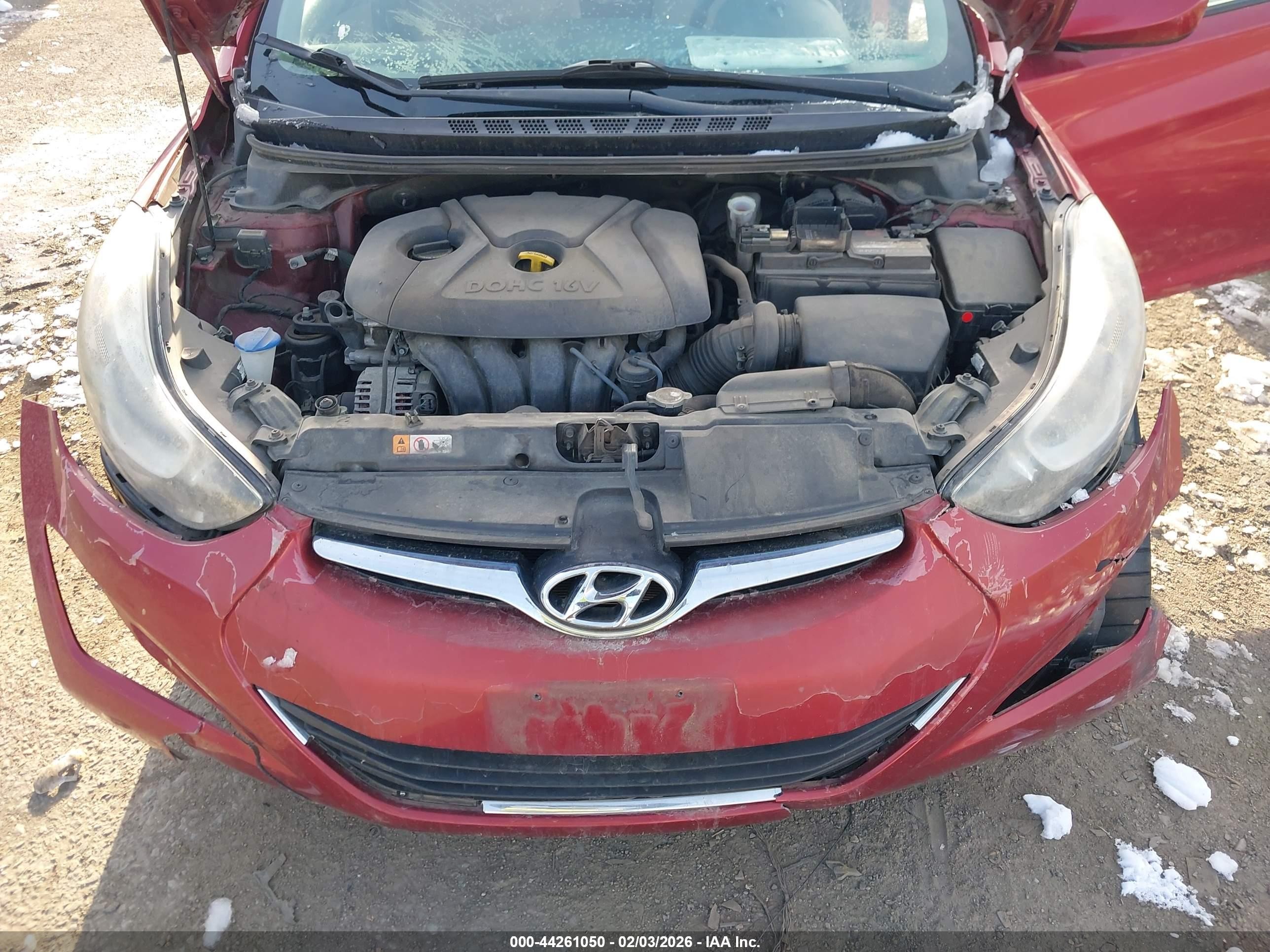 2015 Hyundai Elantra Se Burgundy vin: 5NPDH4AE1FH589065