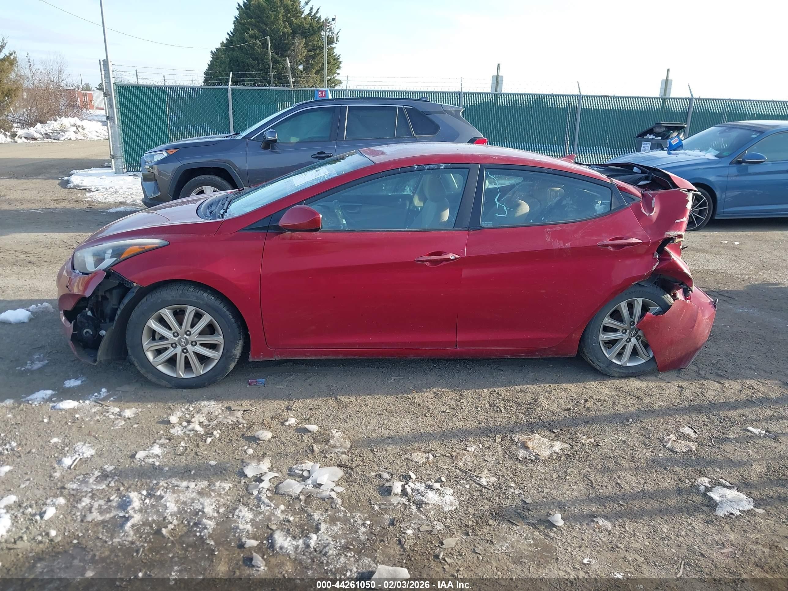 2015 Hyundai Elantra Se Burgundy vin: 5NPDH4AE1FH589065