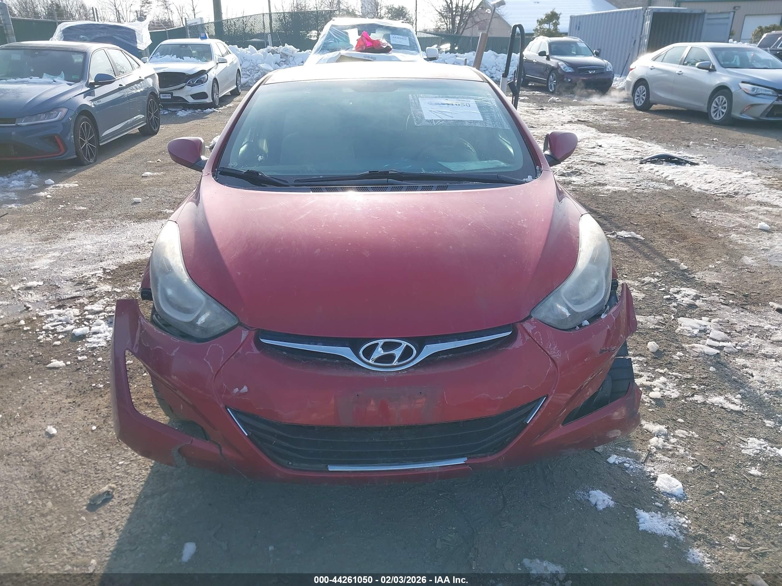 2015 Hyundai Elantra Se Burgundy vin: 5NPDH4AE1FH589065