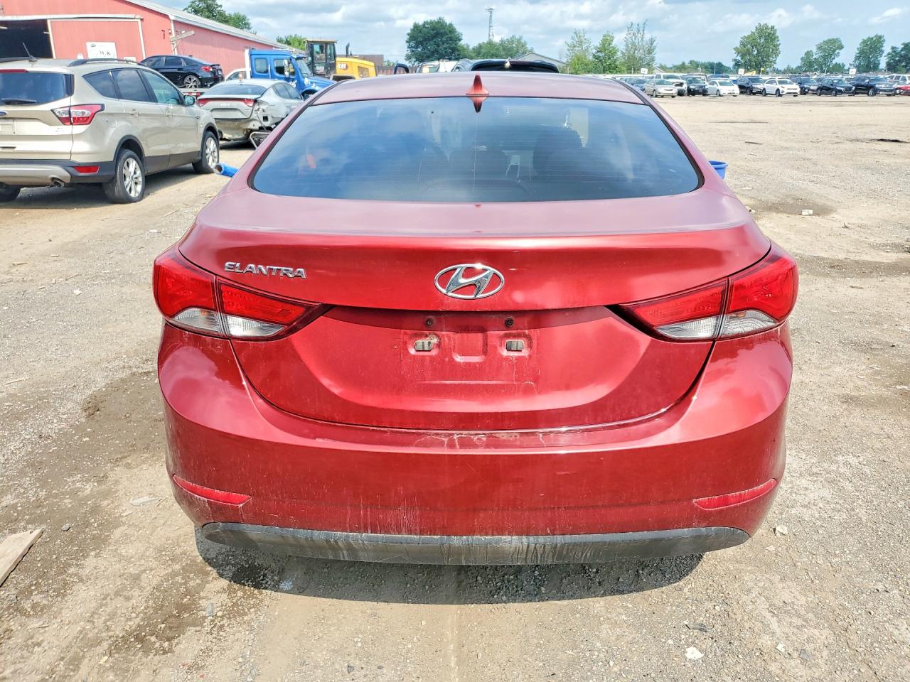 2015 Hyundai Elantra Se Red vin: 5NPDH4AE1FH591625