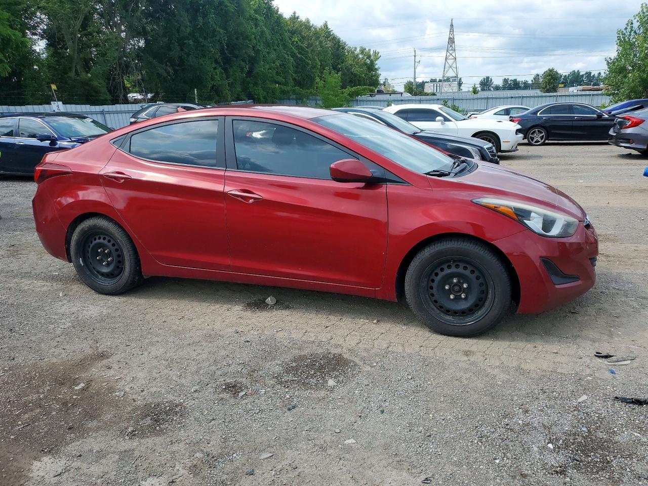 2015 Hyundai Elantra Se Red vin: 5NPDH4AE1FH591625