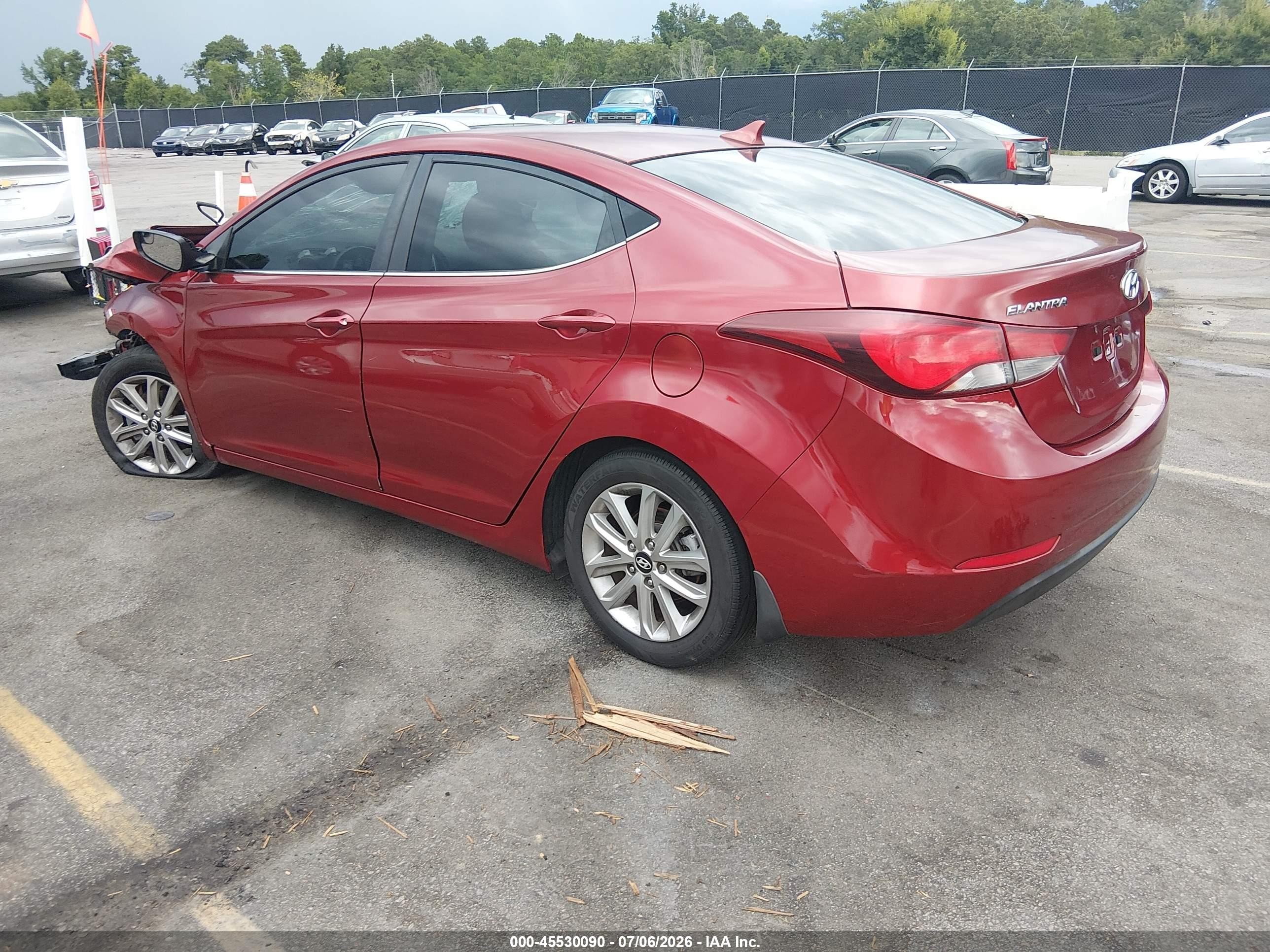 2015 Hyundai Elantra Se Red vin: 5NPDH4AE1FH591902