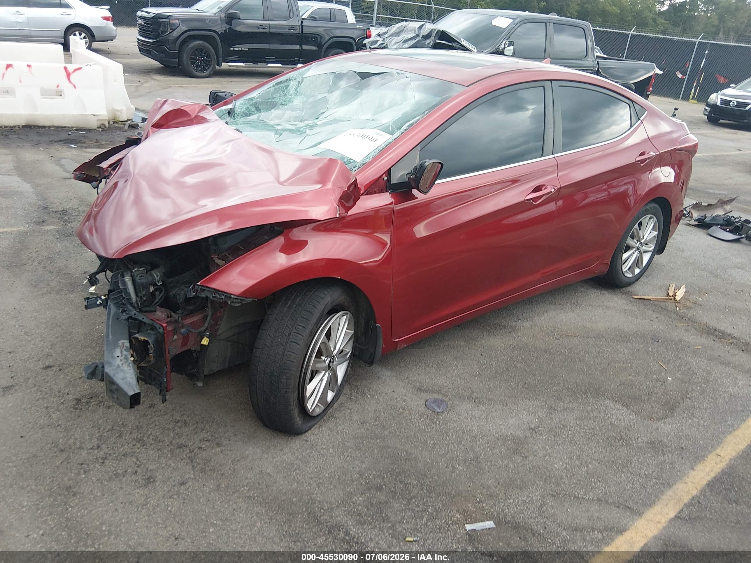 2015 Hyundai Elantra Se Red vin: 5NPDH4AE1FH591902