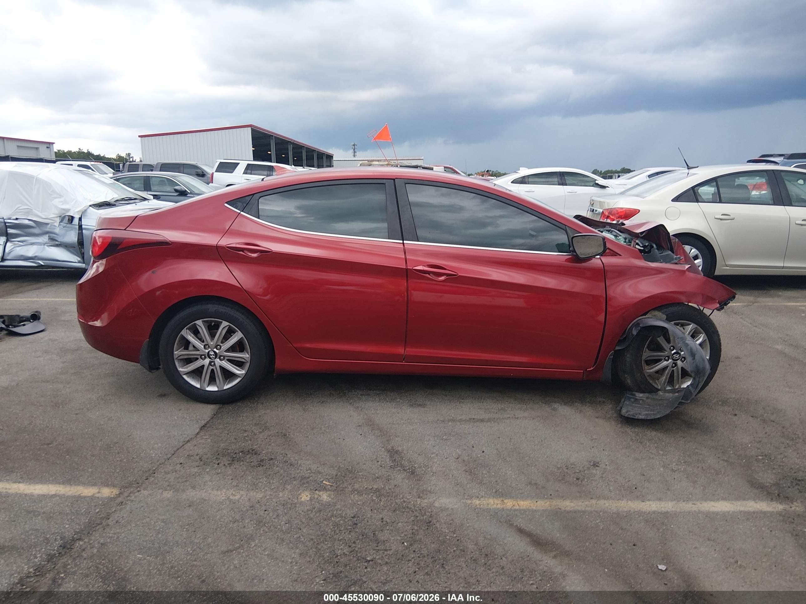 2015 Hyundai Elantra Se Red vin: 5NPDH4AE1FH591902