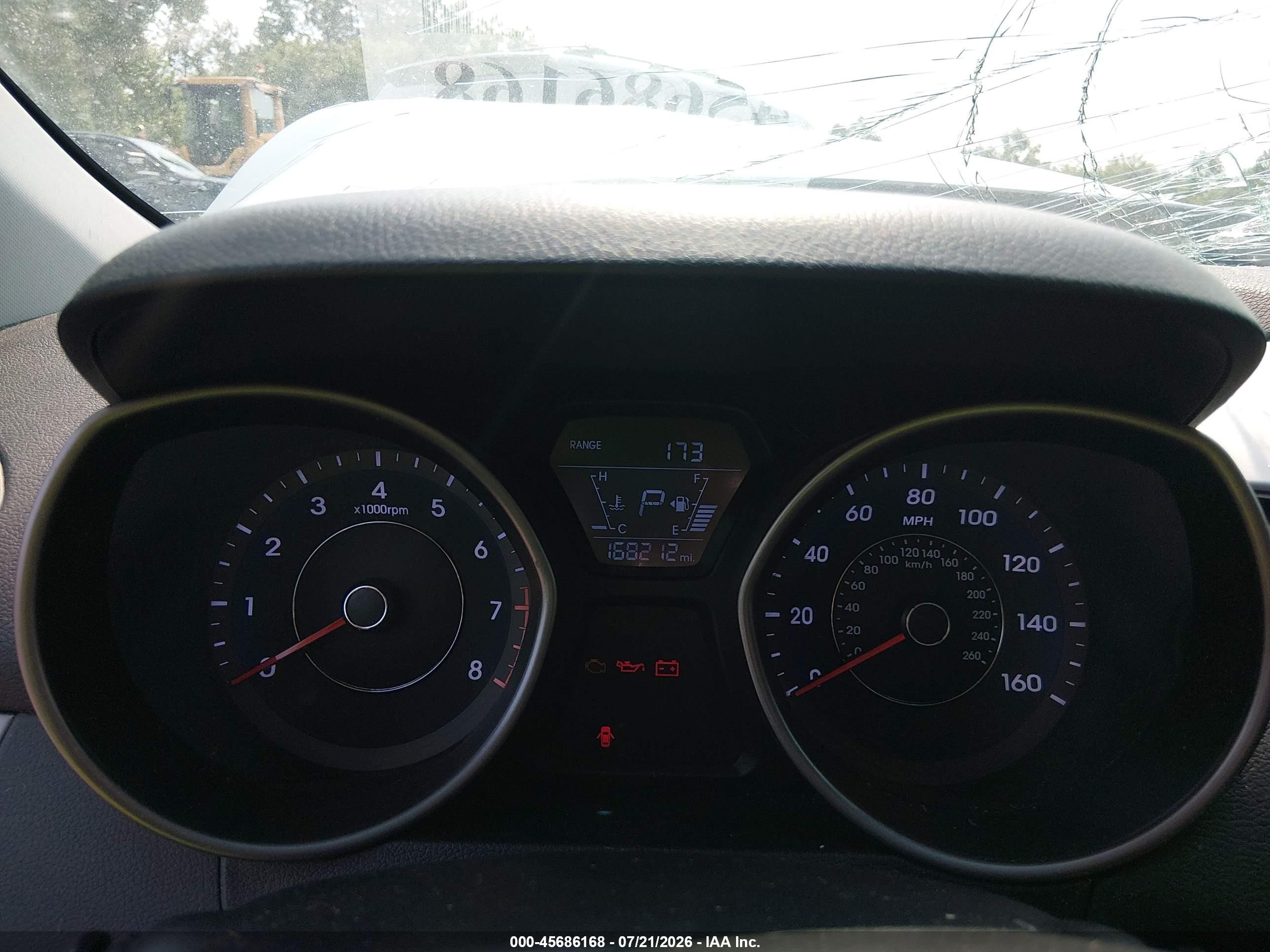 2015 Hyundai Elantra Se Gray vin: 5NPDH4AE1FH594976