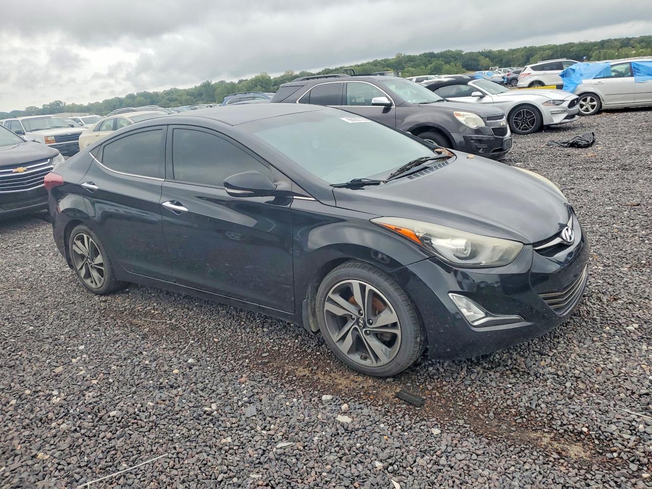 2015 Hyundai Elantra Limited Black vin: 5NPDH4AE1FH596260