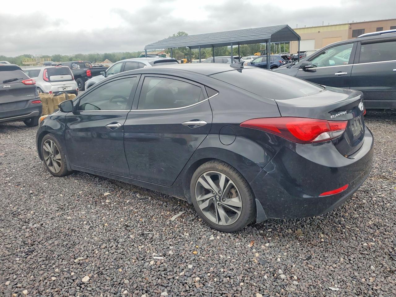 2015 Hyundai Elantra Limited Black vin: 5NPDH4AE1FH596260