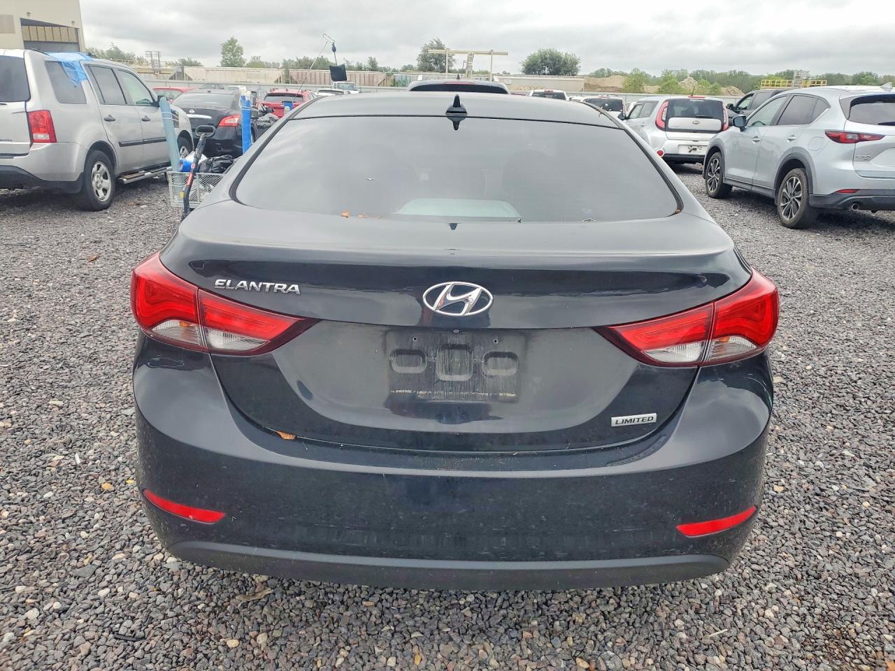2015 Hyundai Elantra Limited Black vin: 5NPDH4AE1FH596260