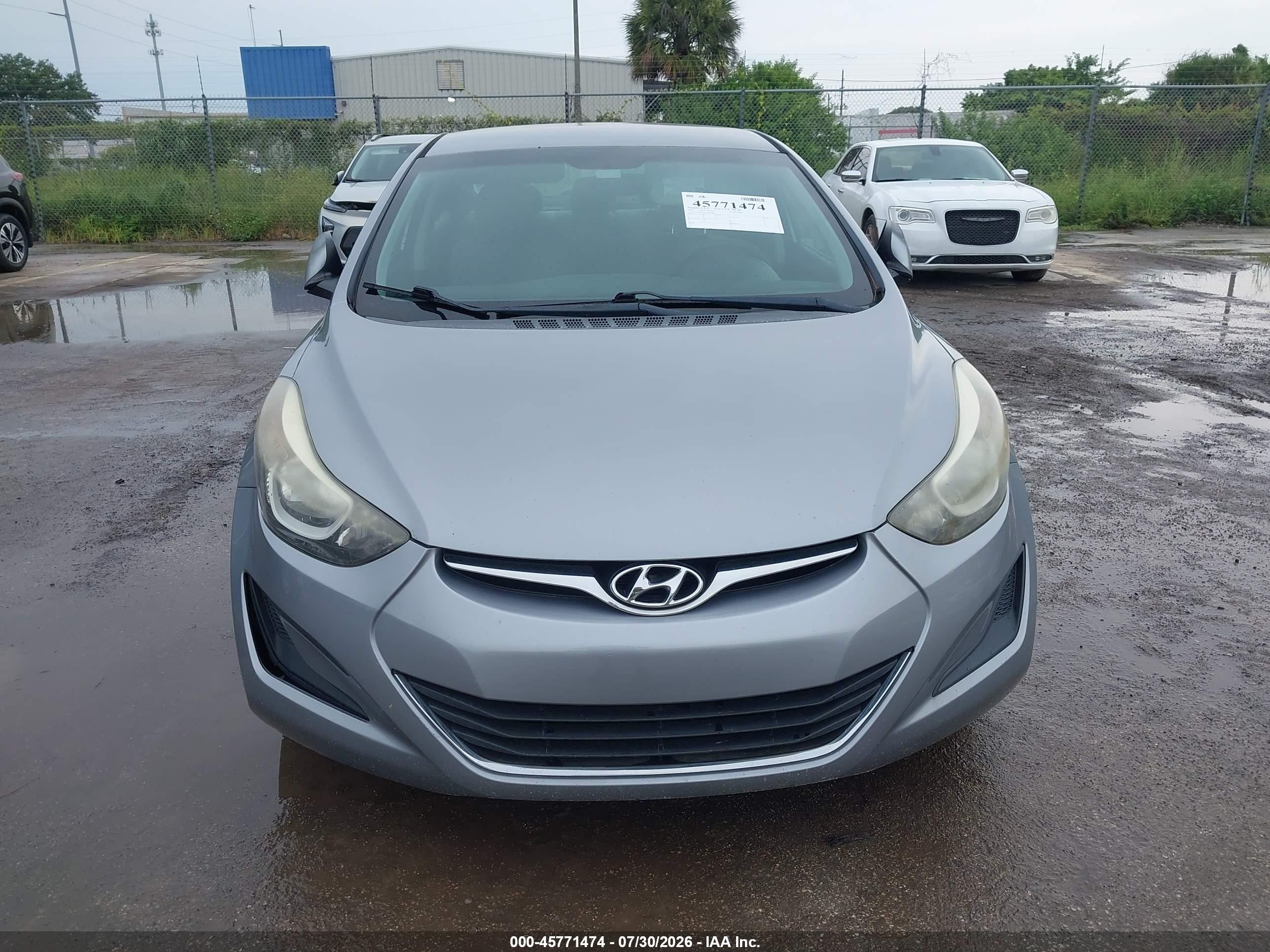 2015 Hyundai Elantra Se Gray vin: 5NPDH4AE1FH599580