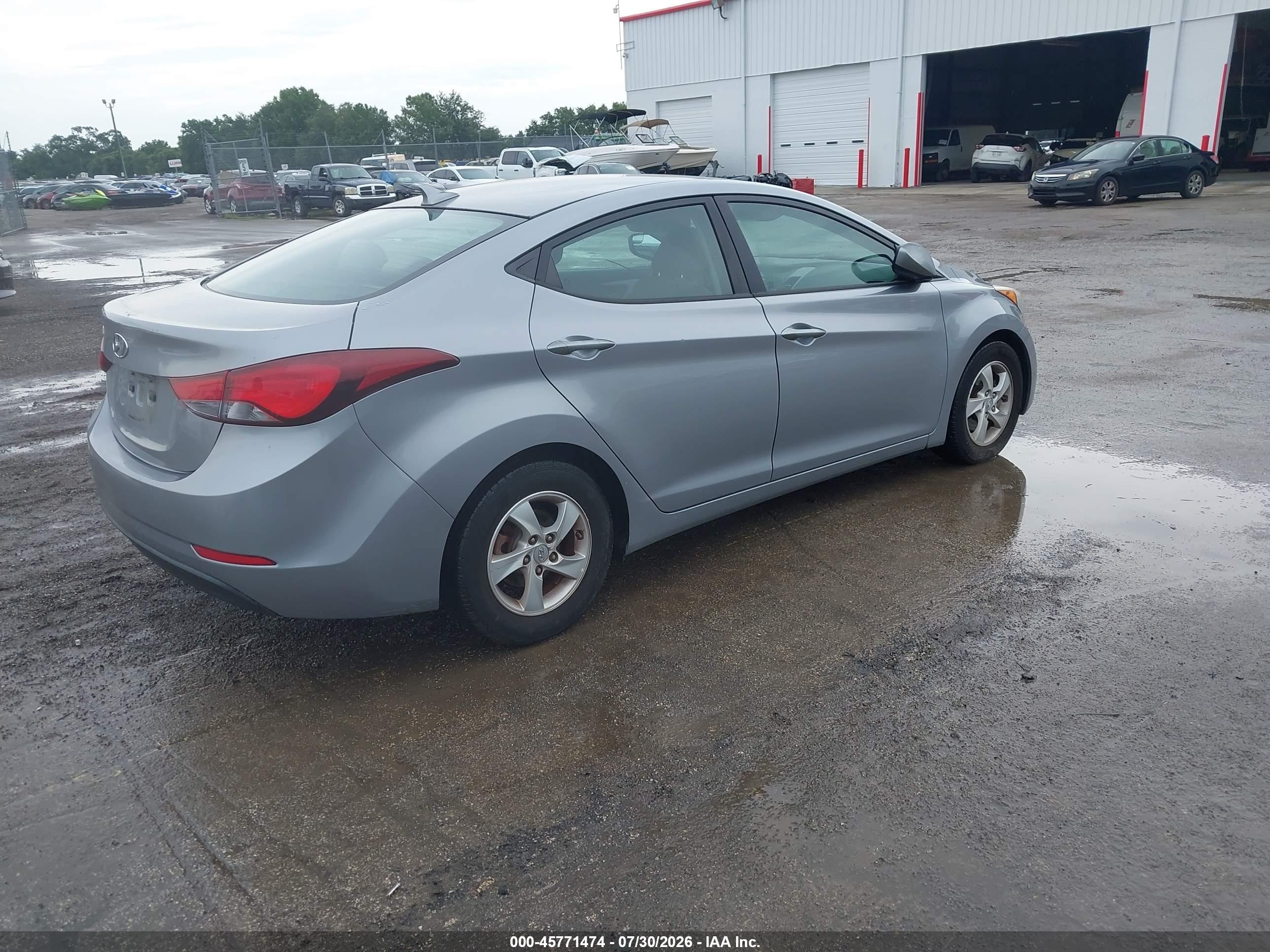 2015 Hyundai Elantra Se Gray vin: 5NPDH4AE1FH599580