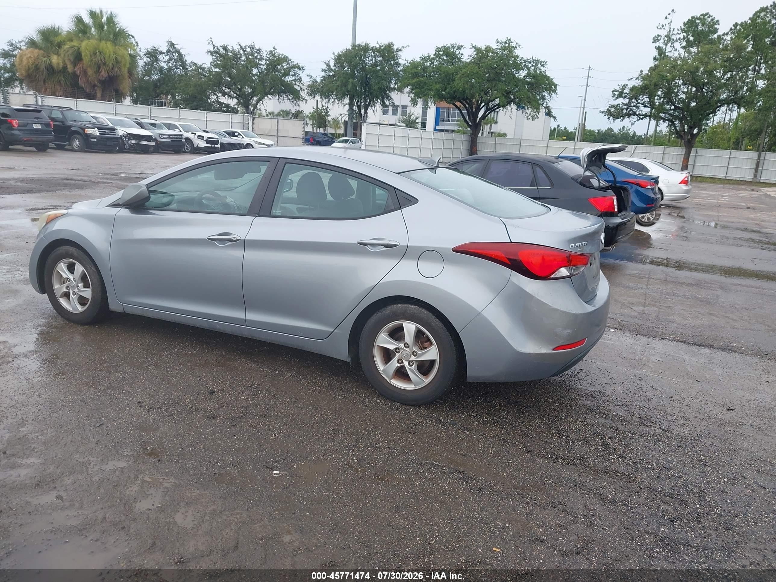 2015 Hyundai Elantra Se Gray vin: 5NPDH4AE1FH599580