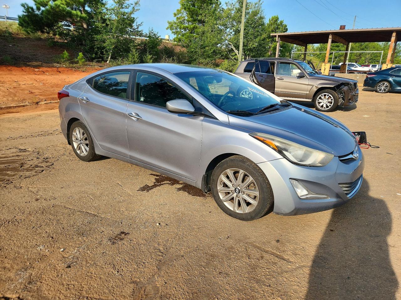 2015 Hyundai Elantra Se Silver vin: 5NPDH4AE1FH605992