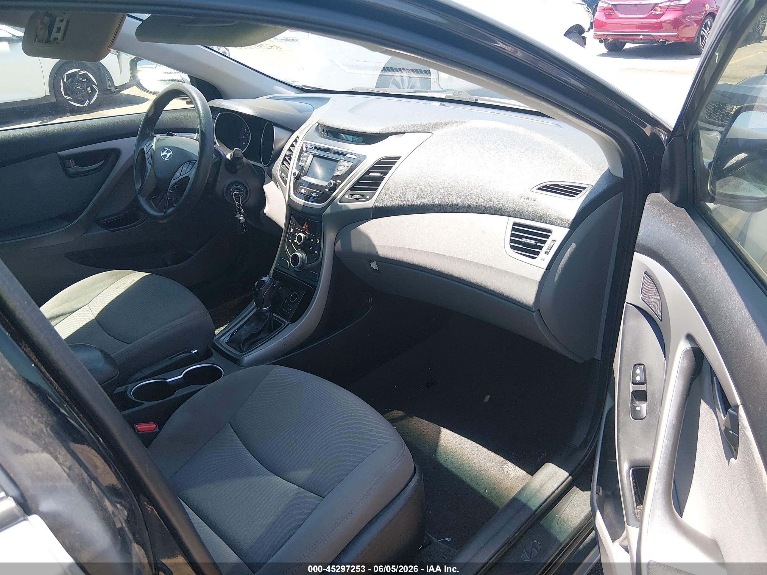 2015 Hyundai Elantra Se Gray vin: 5NPDH4AE1FH608858