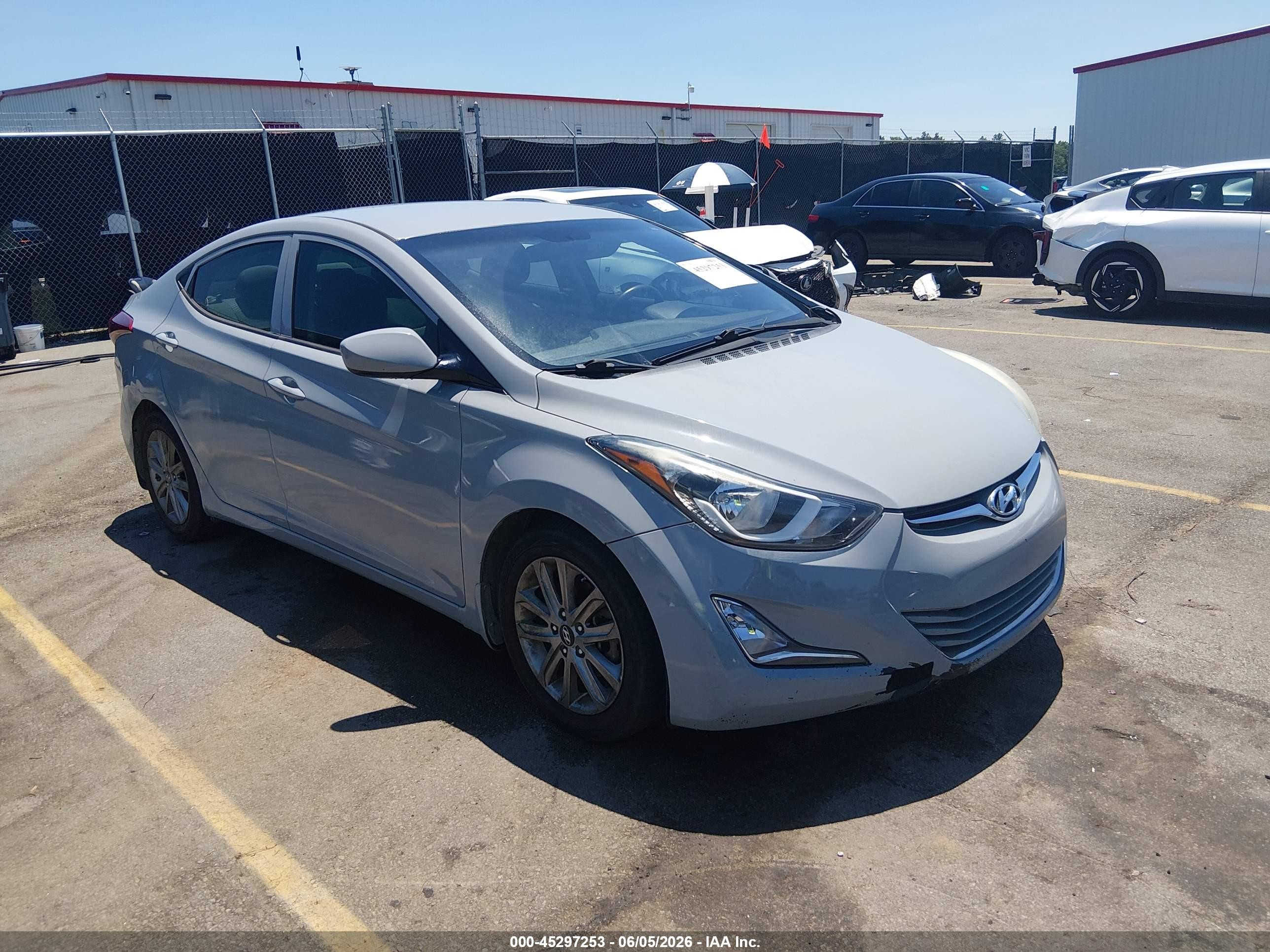2015 Hyundai Elantra Se Серый vin: 5NPDH4AE1FH608858
