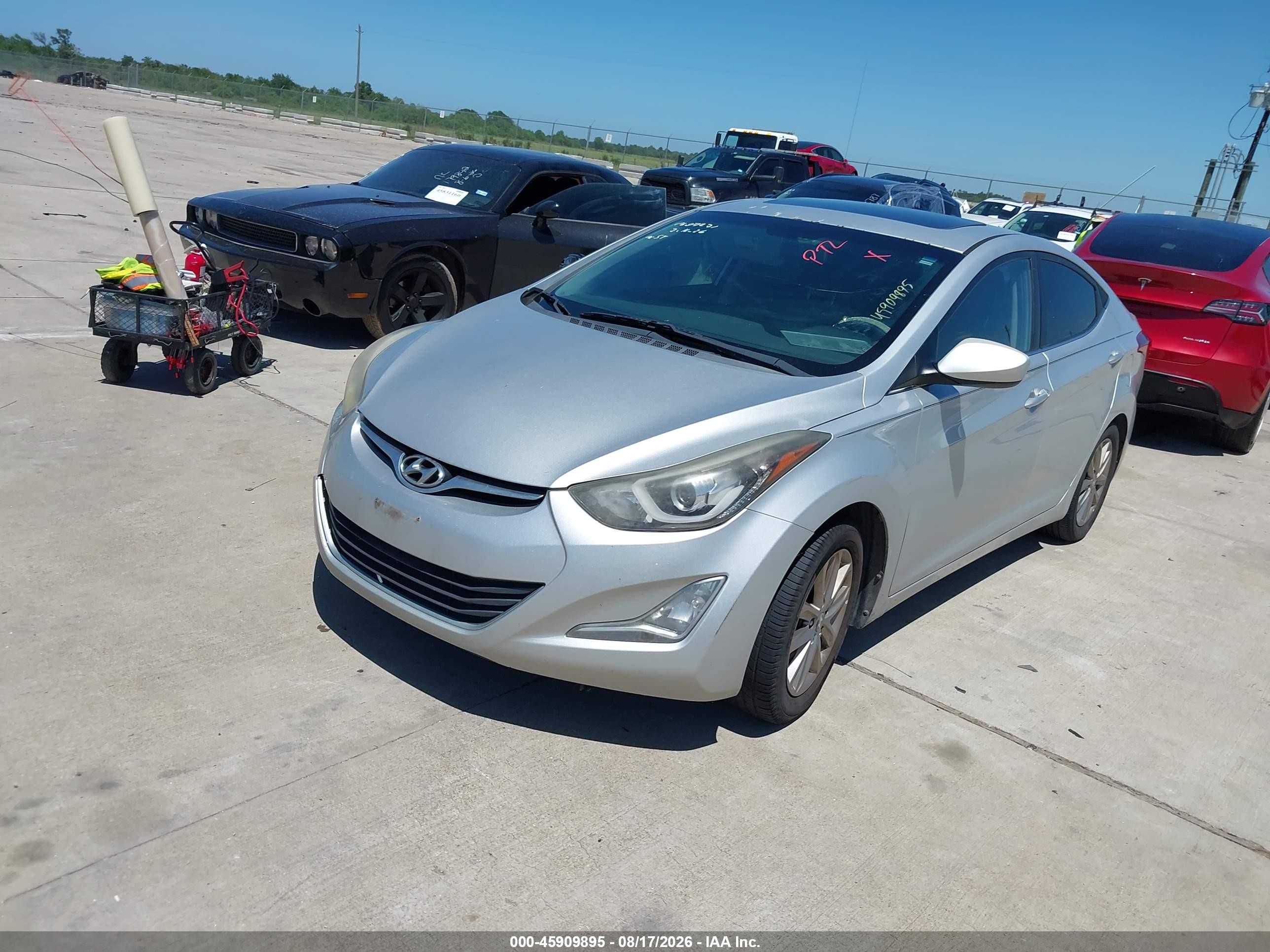 2015 Hyundai Elantra Se Silver vin: 5NPDH4AE1FH615261