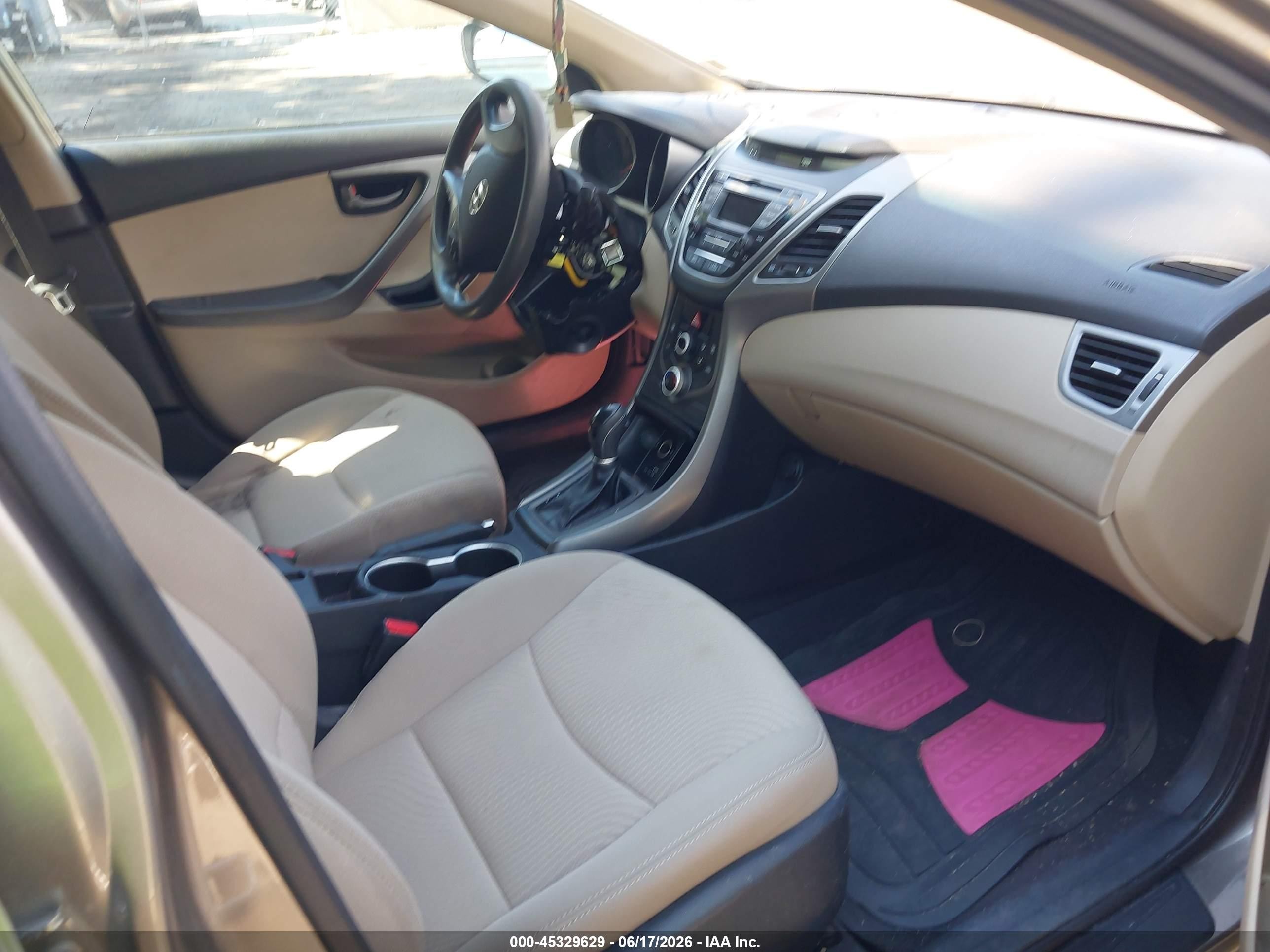 2015 Hyundai Elantra Se Серый vin: 5NPDH4AE1FH615678