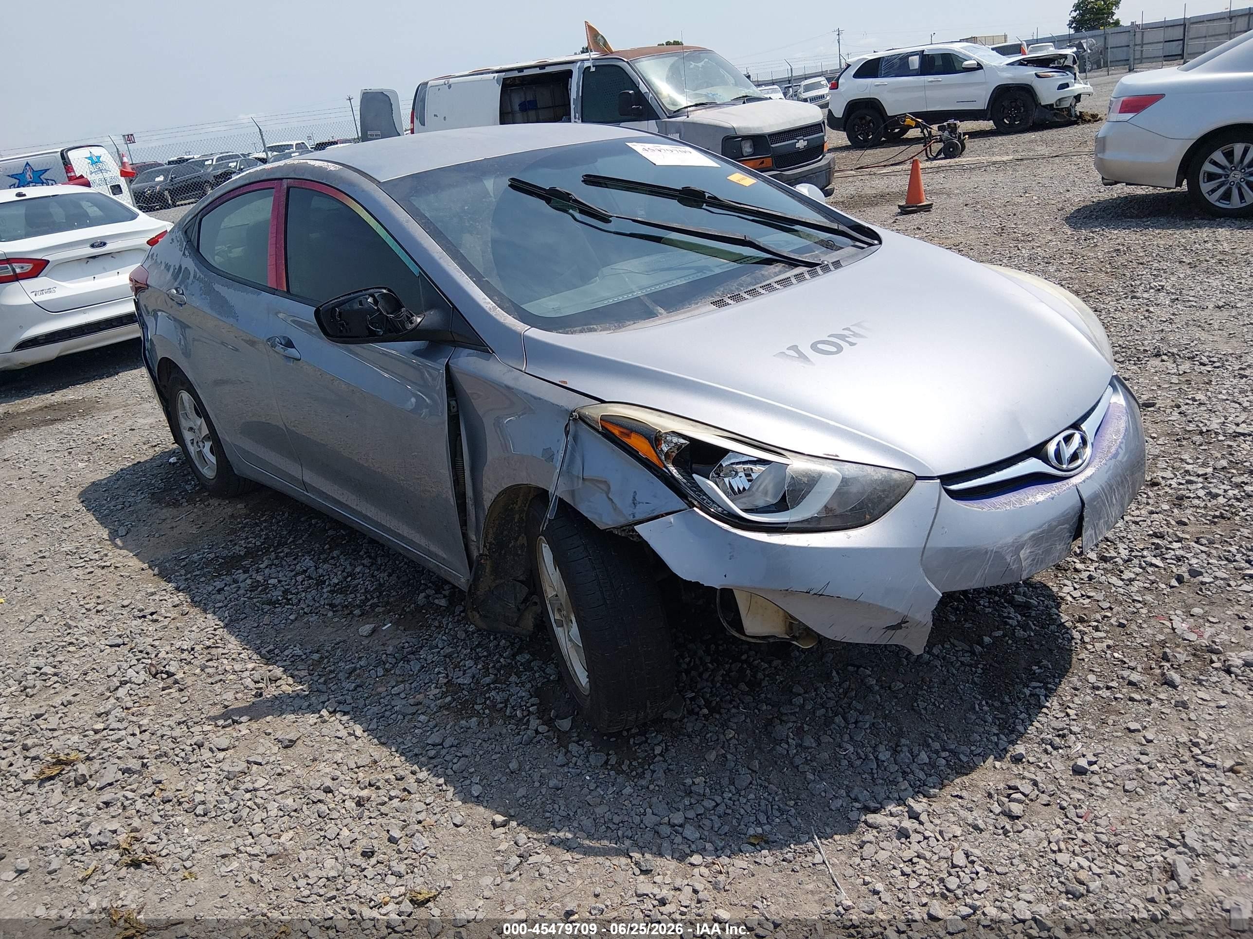 2015 Hyundai Elantra Se Silver vin: 5NPDH4AE1FH619049