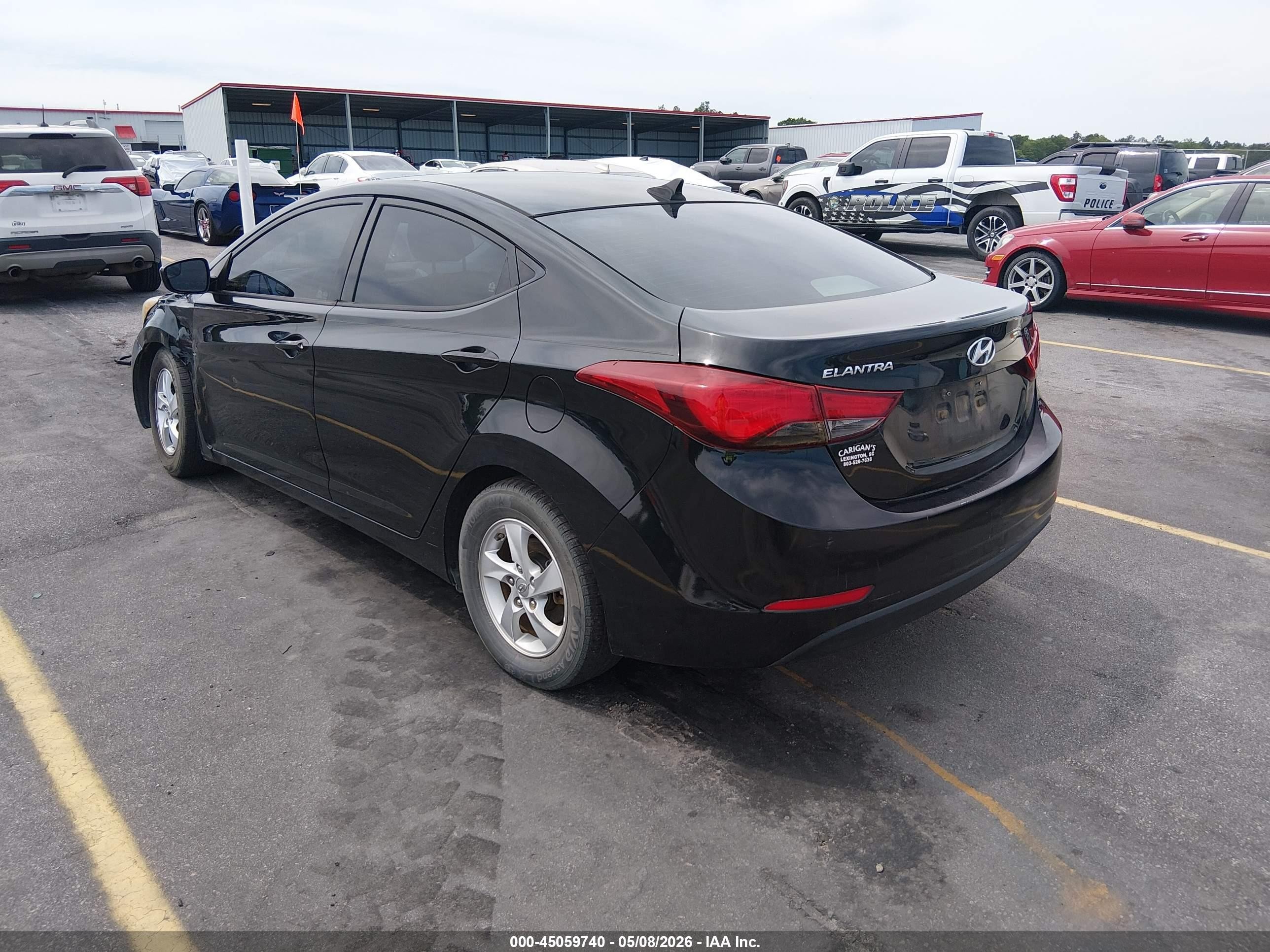2015 Hyundai Elantra Se Black vin: 5NPDH4AE1FH626681