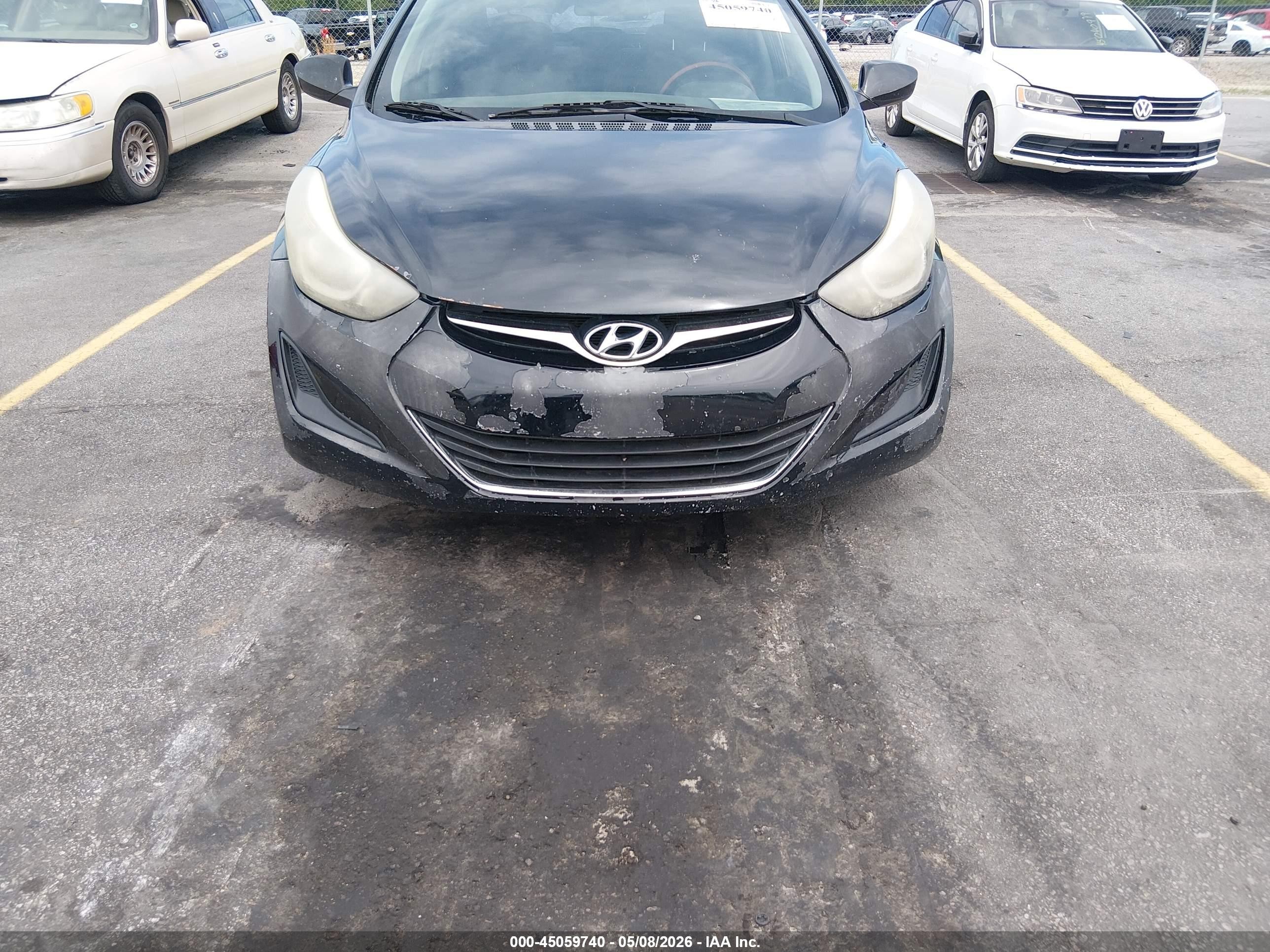 2015 Hyundai Elantra Se Black vin: 5NPDH4AE1FH626681