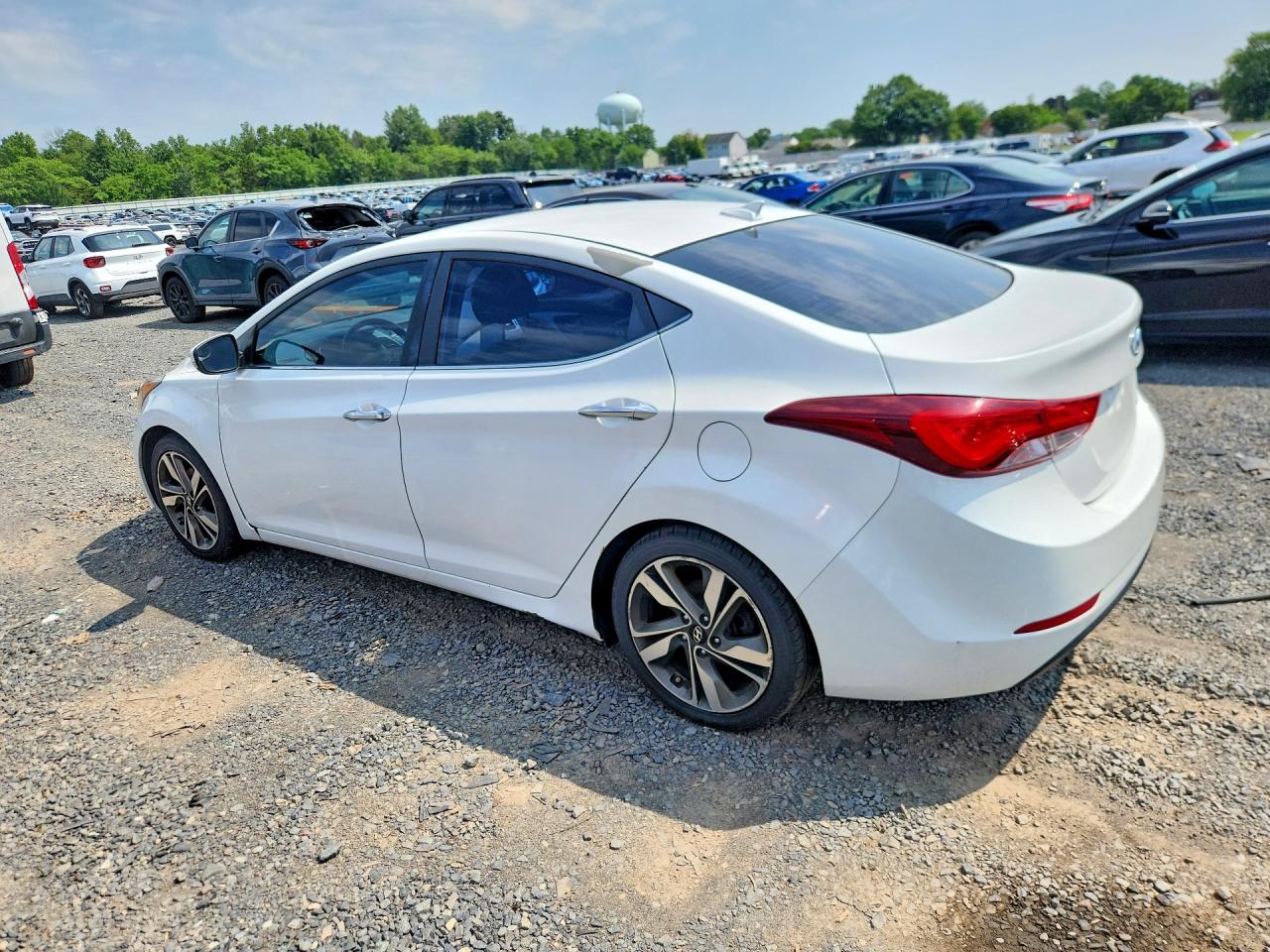 2015 Hyundai Elantra Limited Белый vin: 5NPDH4AE1FH627913