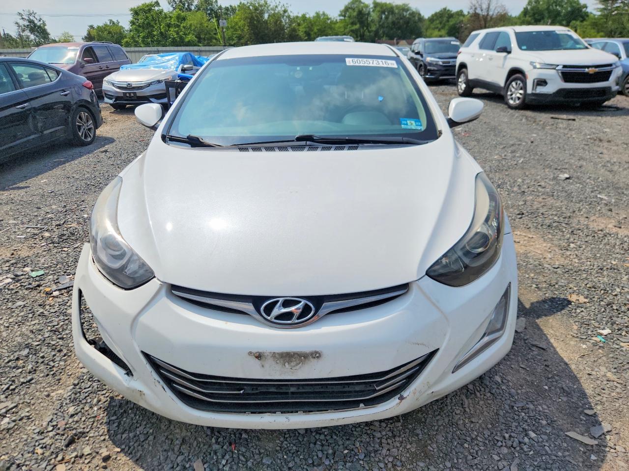 2015 Hyundai Elantra Limited Белый vin: 5NPDH4AE1FH627913