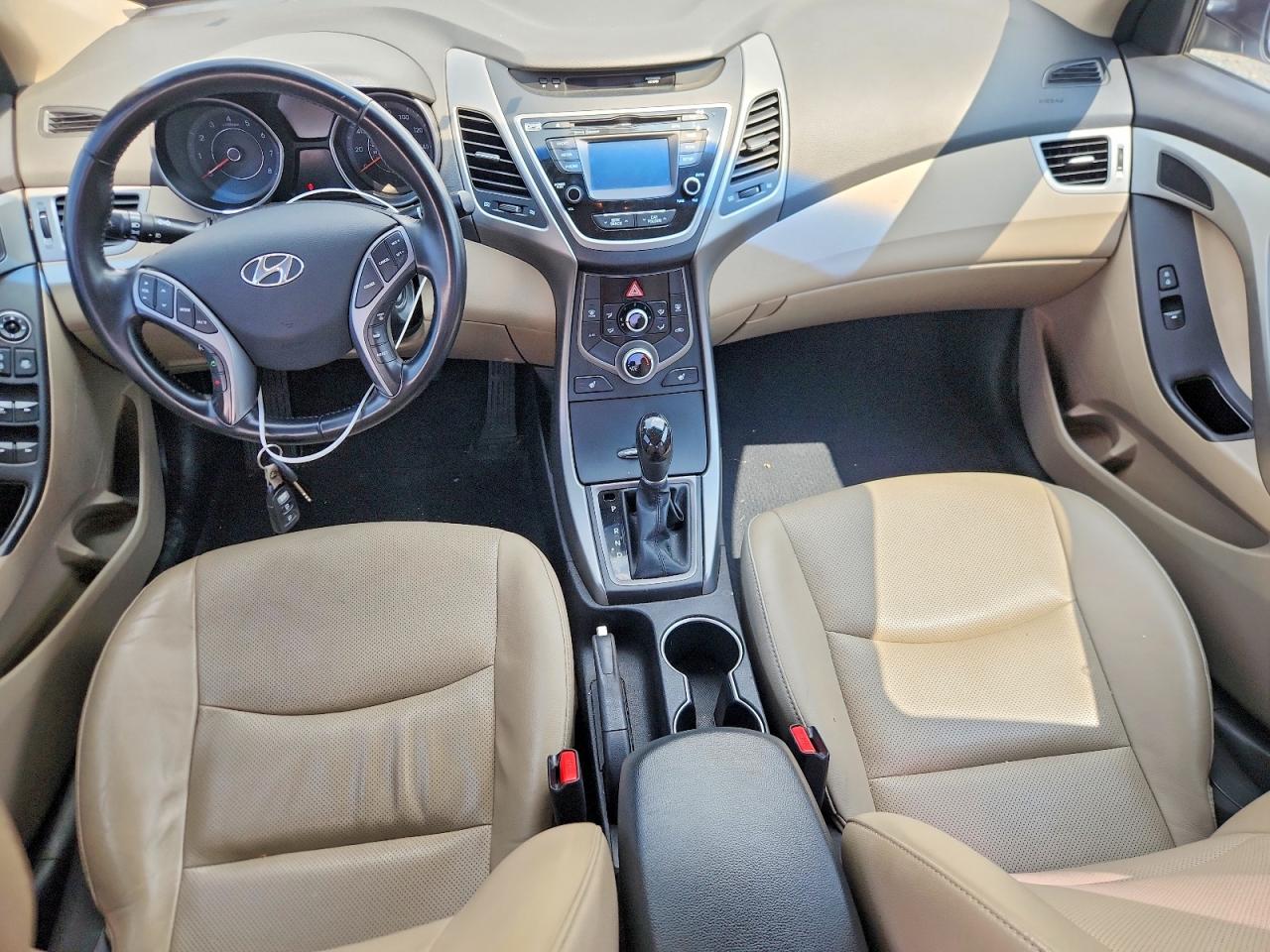 2015 Hyundai Elantra Limited Белый vin: 5NPDH4AE1FH627913