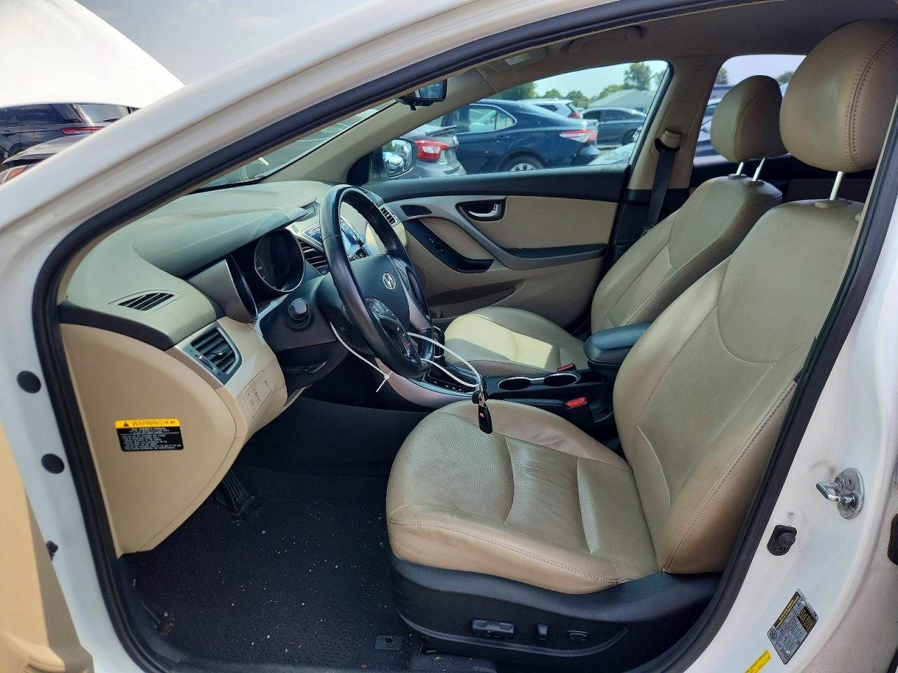 2015 Hyundai Elantra Limited Белый vin: 5NPDH4AE1FH627913