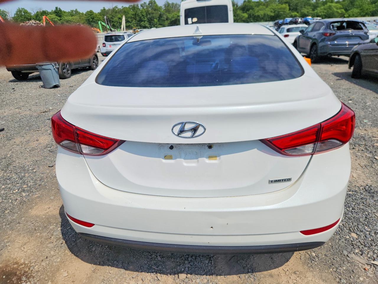 2015 Hyundai Elantra Limited Белый vin: 5NPDH4AE1FH627913