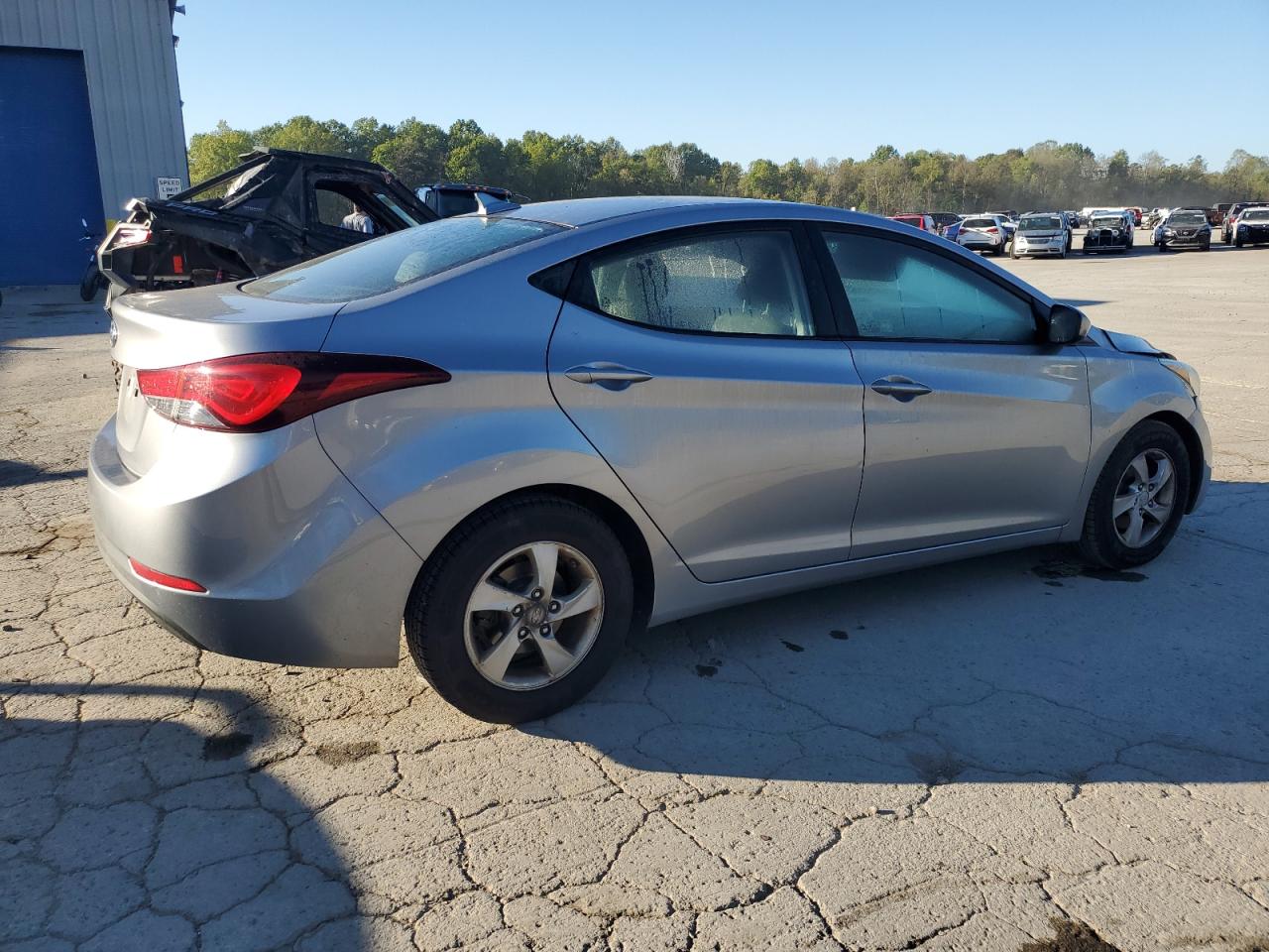 2015 Hyundai Elantra Se Silver vin: 5NPDH4AE1FH629032