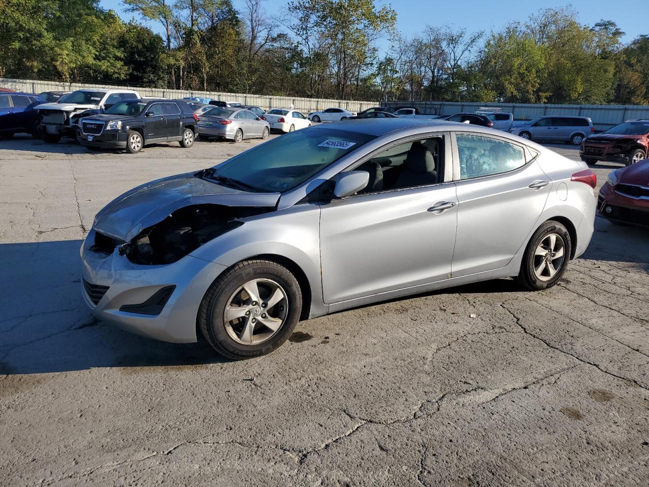 2015 Hyundai Elantra Se Silver vin: 5NPDH4AE1FH629032