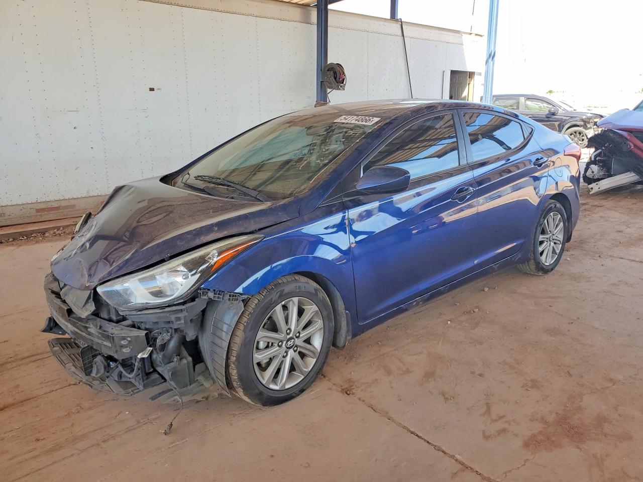 2015 Hyundai Elantra Se Blue vin: 5NPDH4AE1FH635848