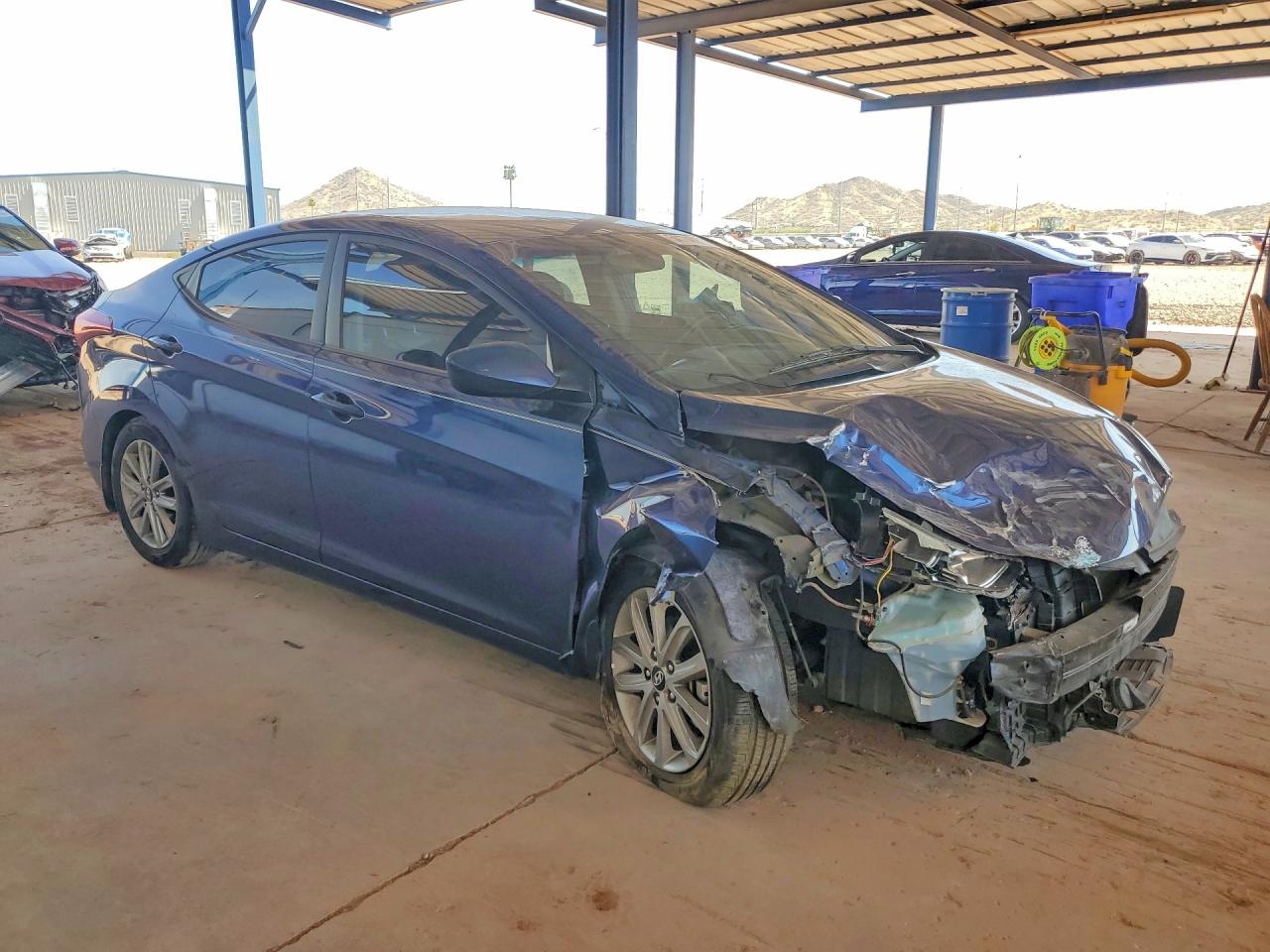 2015 Hyundai Elantra Se Blue vin: 5NPDH4AE1FH635848