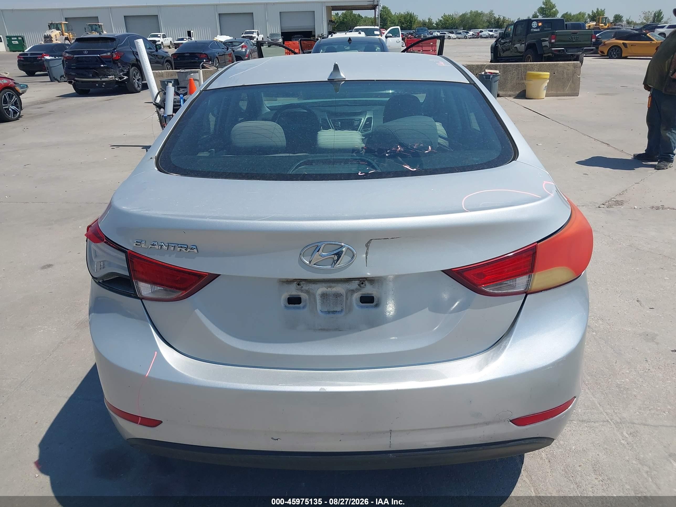 2015 Hyundai Elantra Se Silver vin: 5NPDH4AE1FH635896