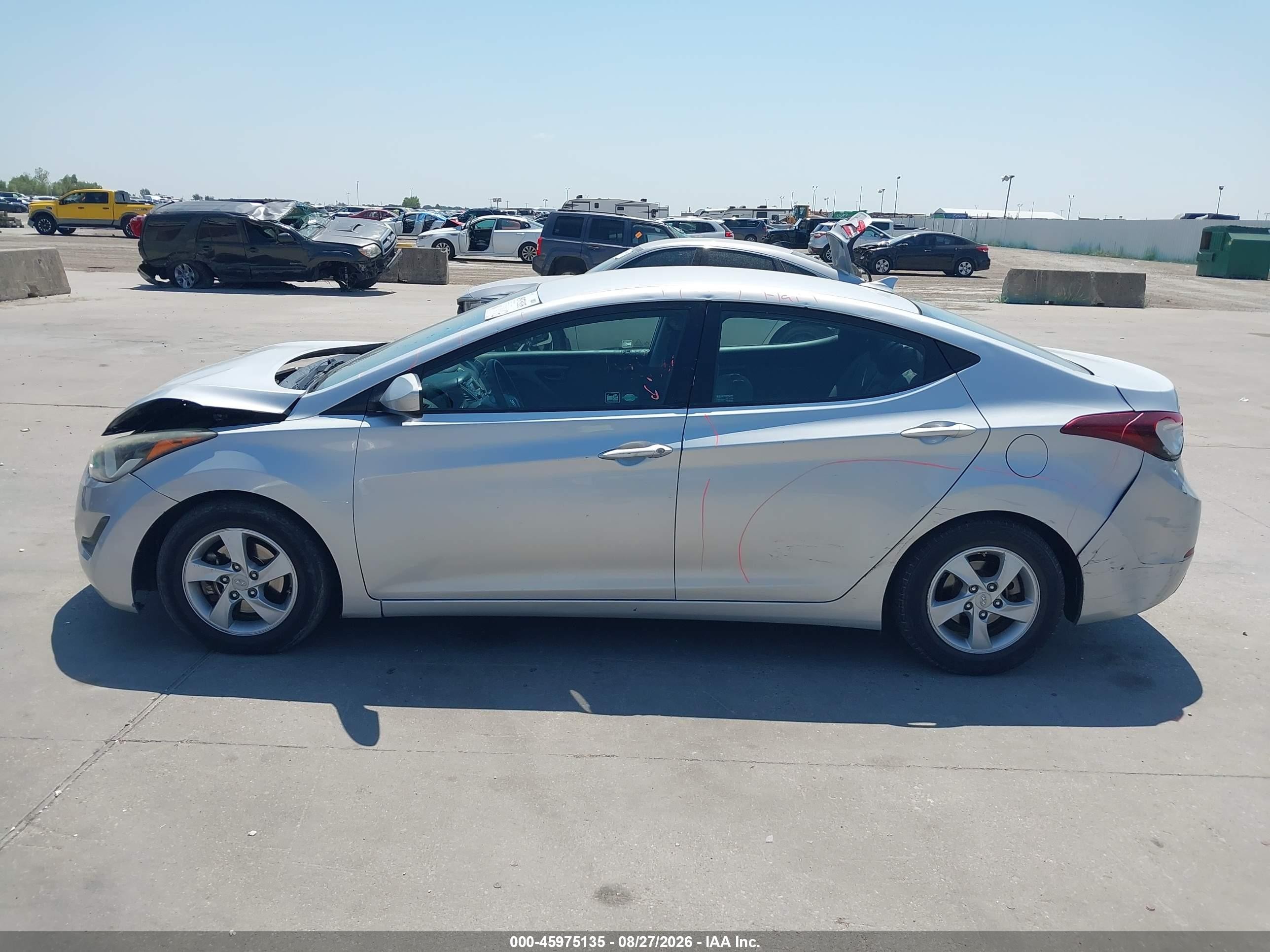 2015 Hyundai Elantra Se Silver vin: 5NPDH4AE1FH635896