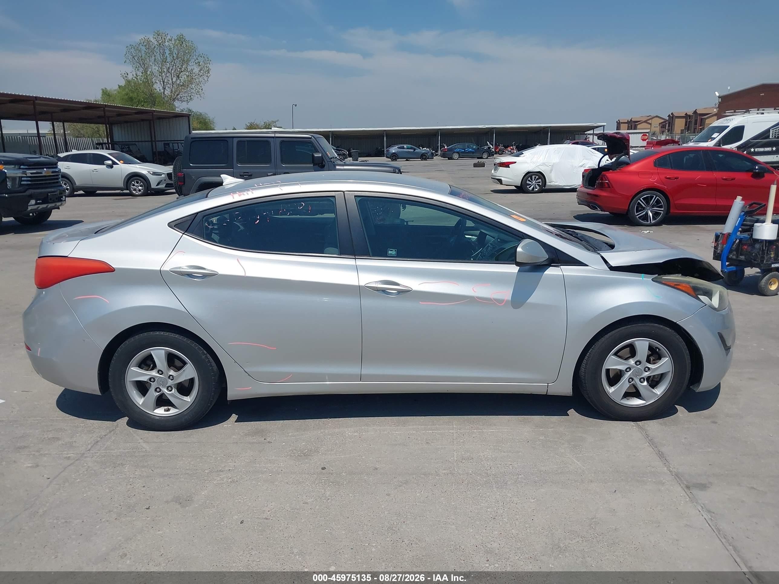 2015 Hyundai Elantra Se Silver vin: 5NPDH4AE1FH635896