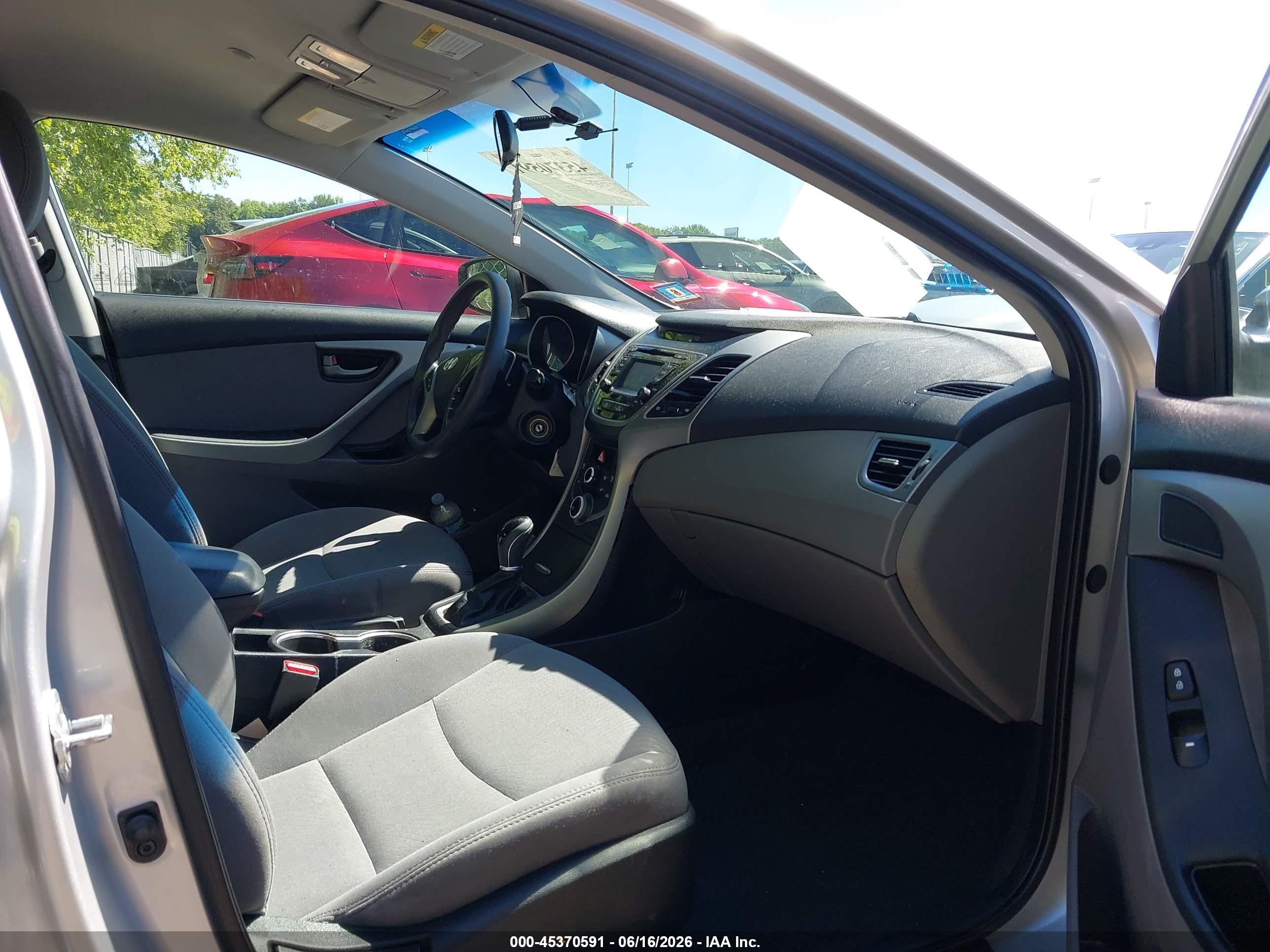 2015 Hyundai Elantra Se Gray vin: 5NPDH4AE1FH638295