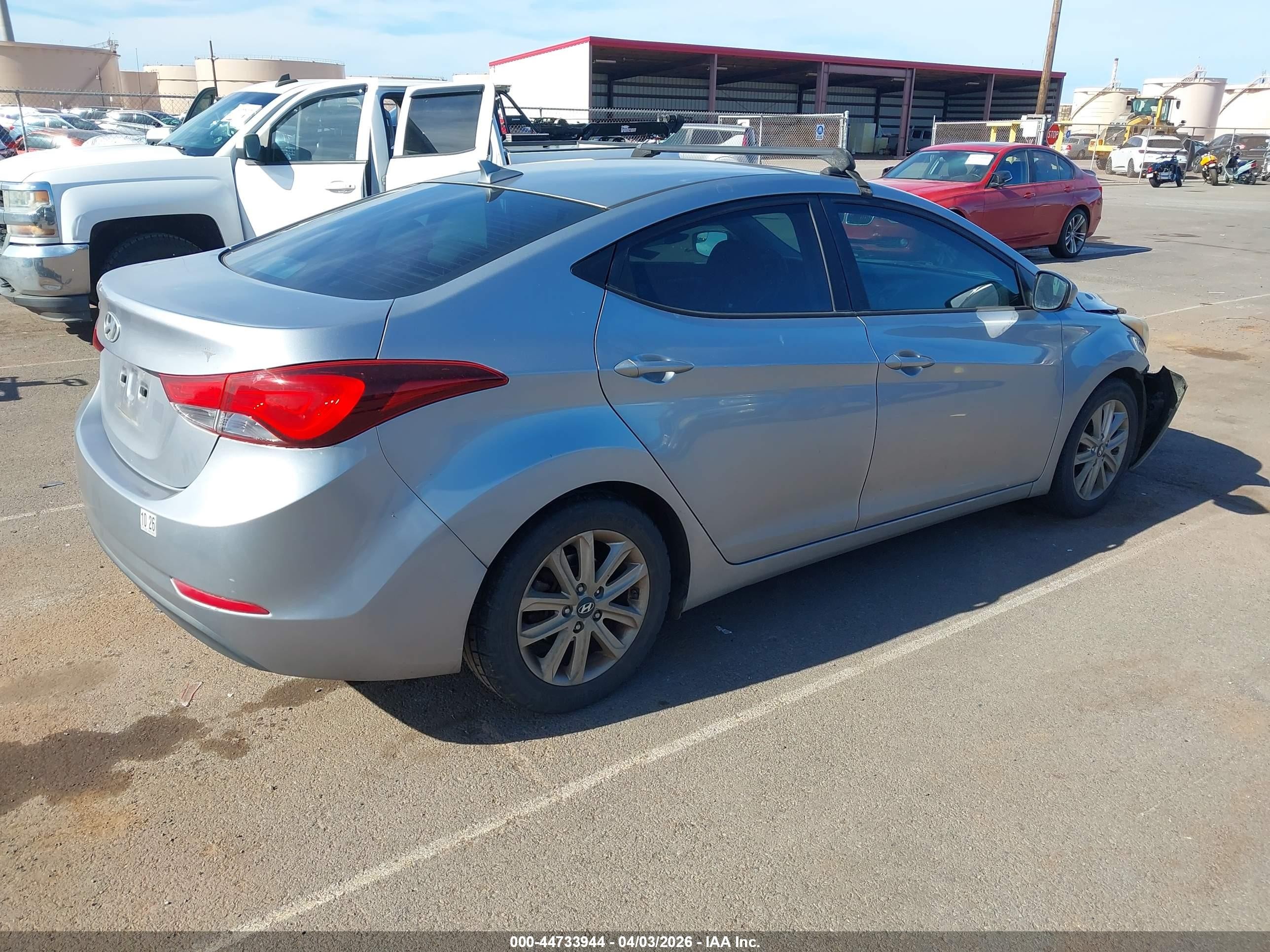 2015 Hyundai Elantra Se Silver vin: 5NPDH4AE1FH640192
