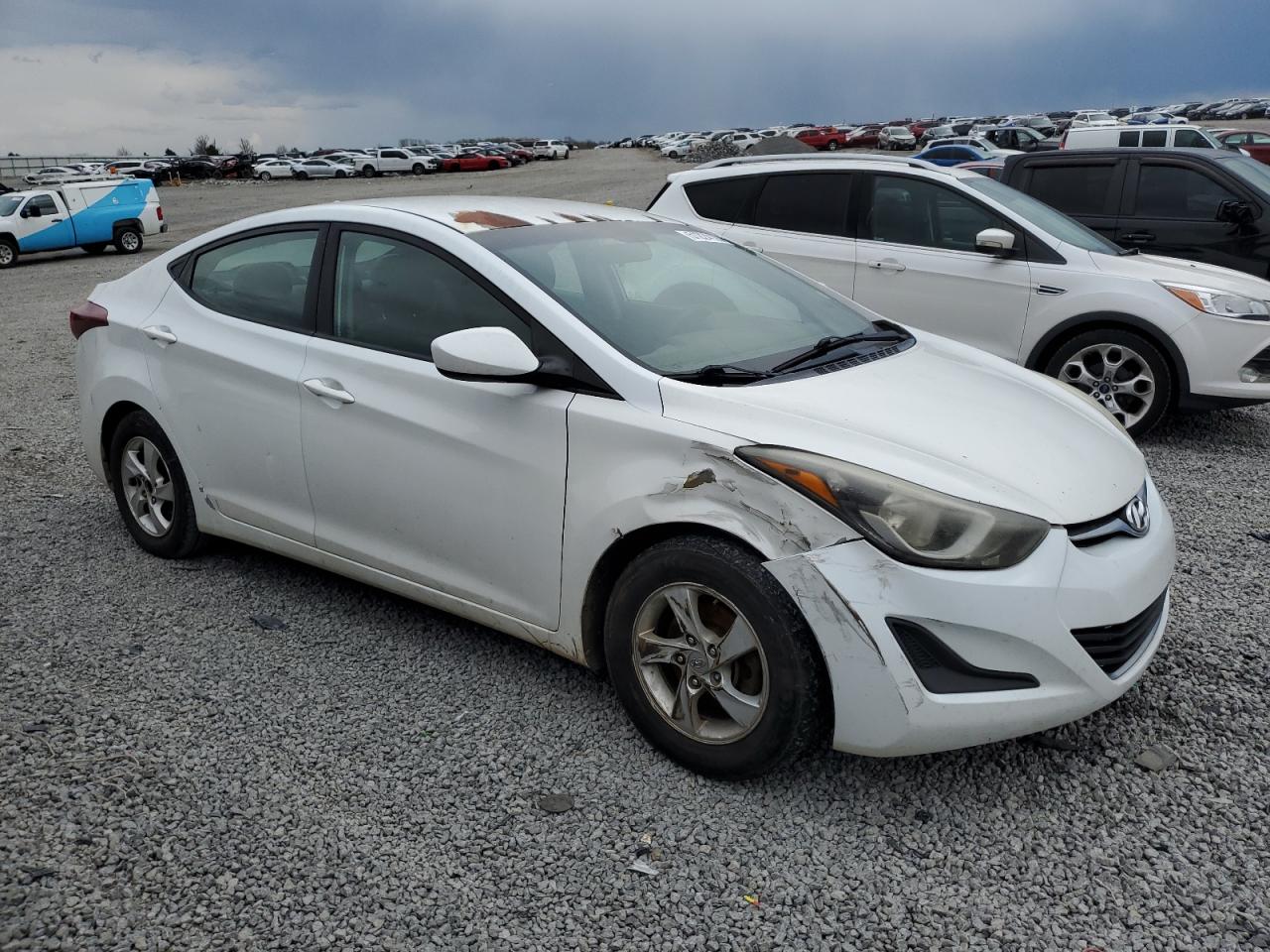 2015 Hyundai Elantra Se White vin: 5NPDH4AE1FH641150