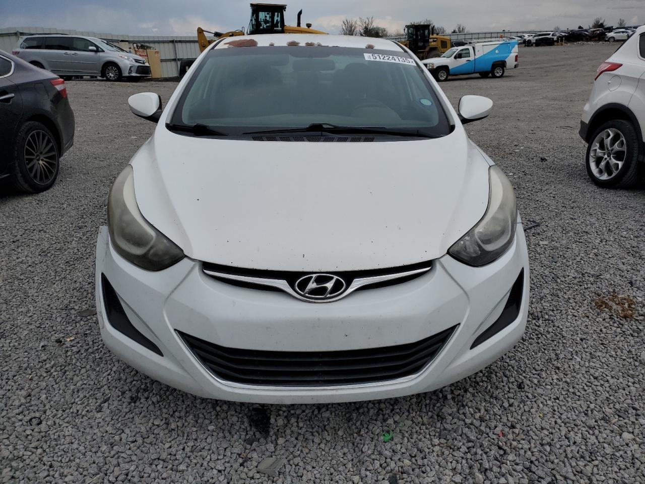 2015 Hyundai Elantra Se White vin: 5NPDH4AE1FH641150