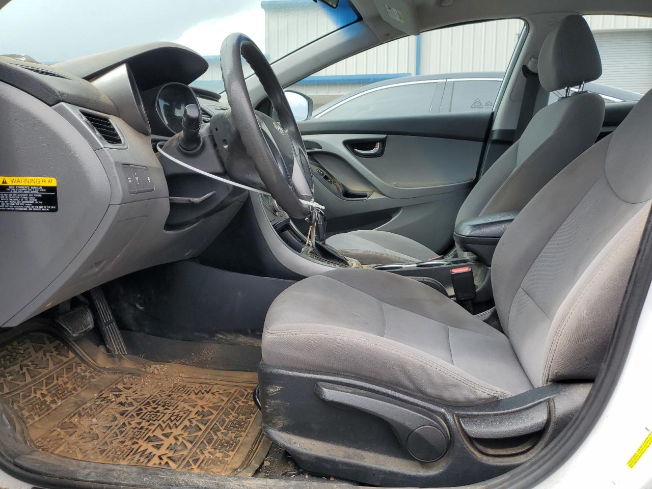 2015 Hyundai Elantra Se White vin: 5NPDH4AE1FH641150