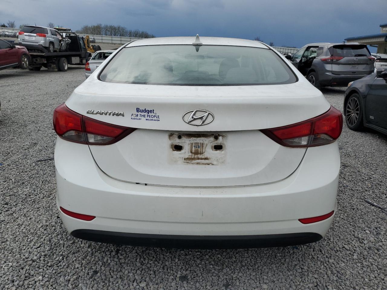 2015 Hyundai Elantra Se White vin: 5NPDH4AE1FH641150