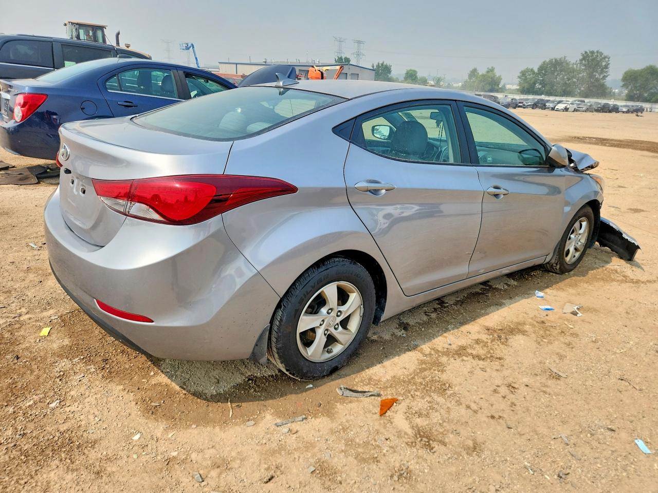 2015 Hyundai Elantra Se Silver vin: 5NPDH4AE1FH647482