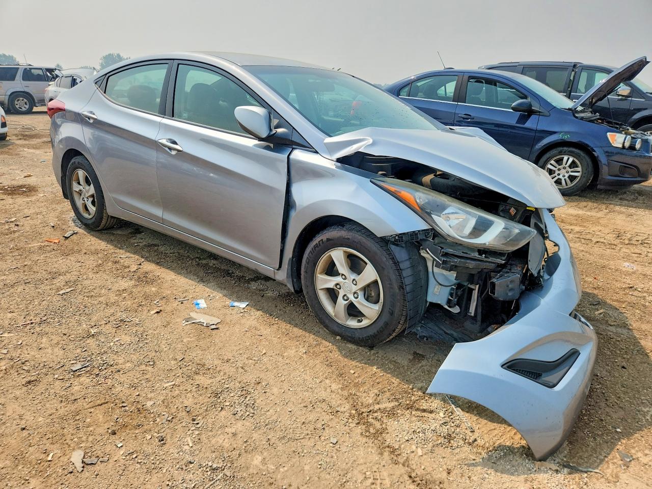 2015 Hyundai Elantra Se Silver vin: 5NPDH4AE1FH647482