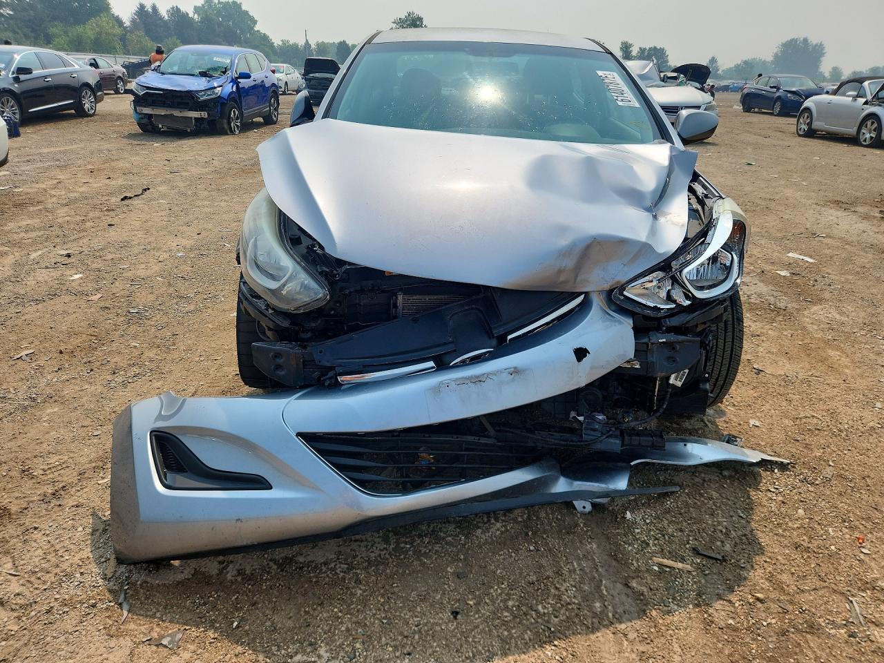 2015 Hyundai Elantra Se Silver vin: 5NPDH4AE1FH647482