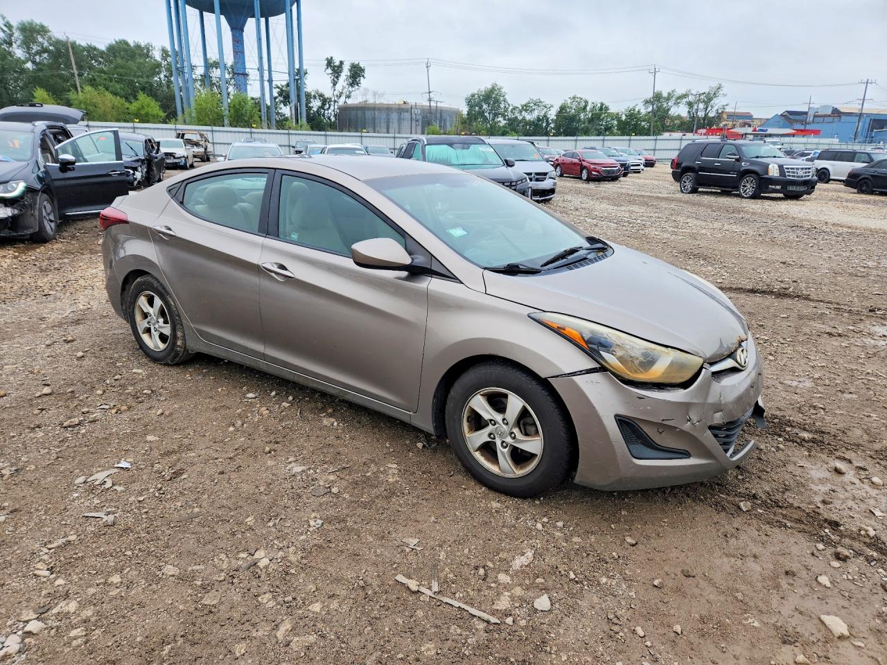 2015 Hyundai Elantra Se Бежевый vin: 5NPDH4AE1FH650625