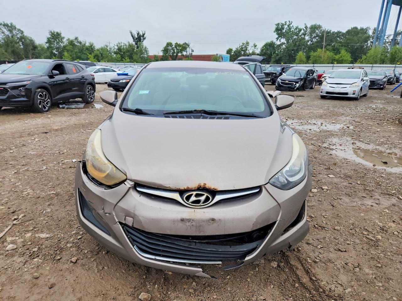 2015 Hyundai Elantra Se Бежевый vin: 5NPDH4AE1FH650625